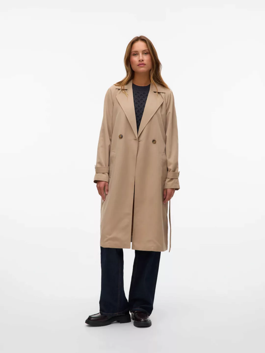 Vero Moda Trenchcoat "VMLOU LONG TRENCHCOAT NOOS" günstig online kaufen