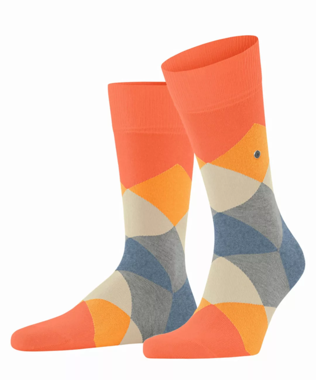 Burlington Clyde Herren Socken, 40-46, Mehrfarbig, Raute, Baumwolle, 20942- günstig online kaufen