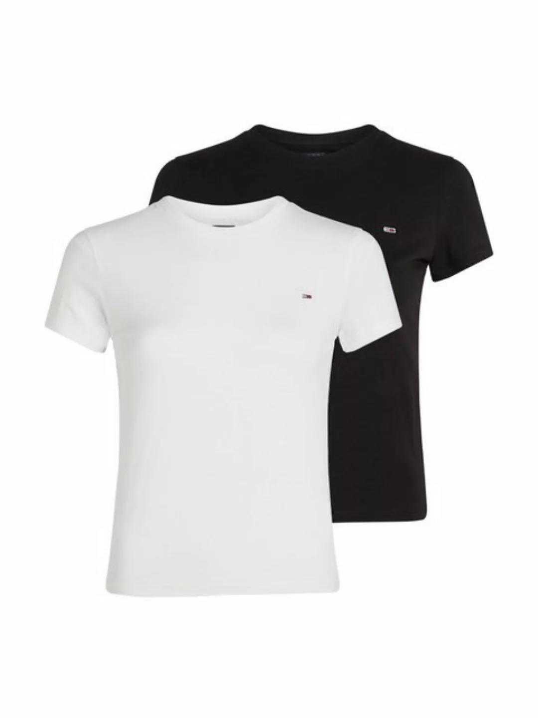 Tommy Jeans T-Shirt TJW 2PACK C-NECK TEE (Packung, 2-tlg., 2er) mit Logo-St günstig online kaufen