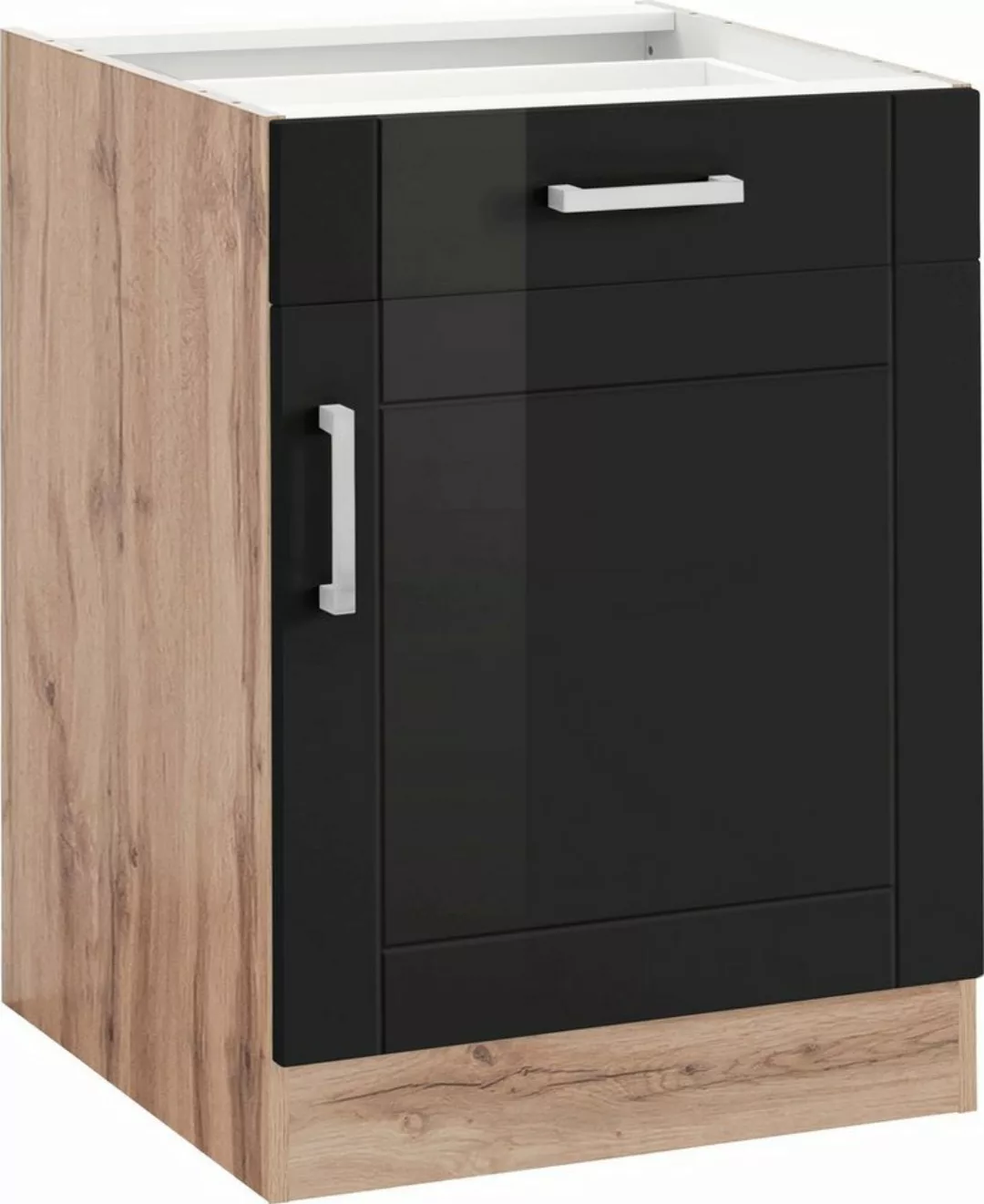 KOCHSTATION Unterschrank KS-Tinnum 60 cm breit, MDF-Fronten, Metallgriff, 1 günstig online kaufen