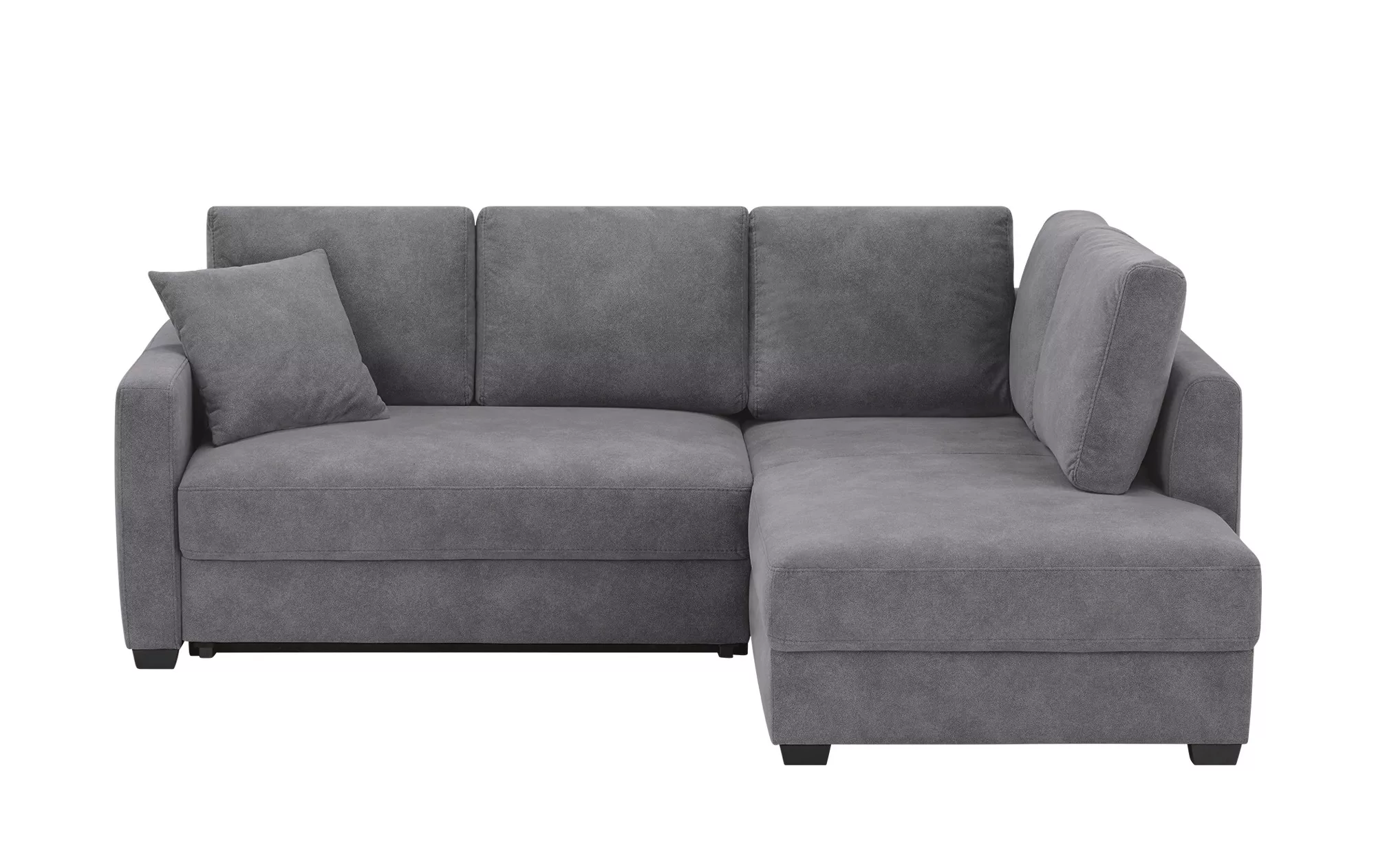 bobb Ecksofa  mit pflegeleichtem Bezugsstoff  Lisa de Luxe ¦ grau ¦ Maße (c günstig online kaufen