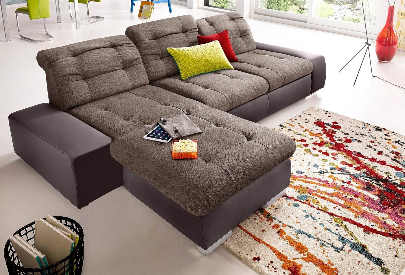 sit&more Ecksofa "Palomino L-Form", wahlweise XL oder XXL und mit Bettfunkt günstig online kaufen