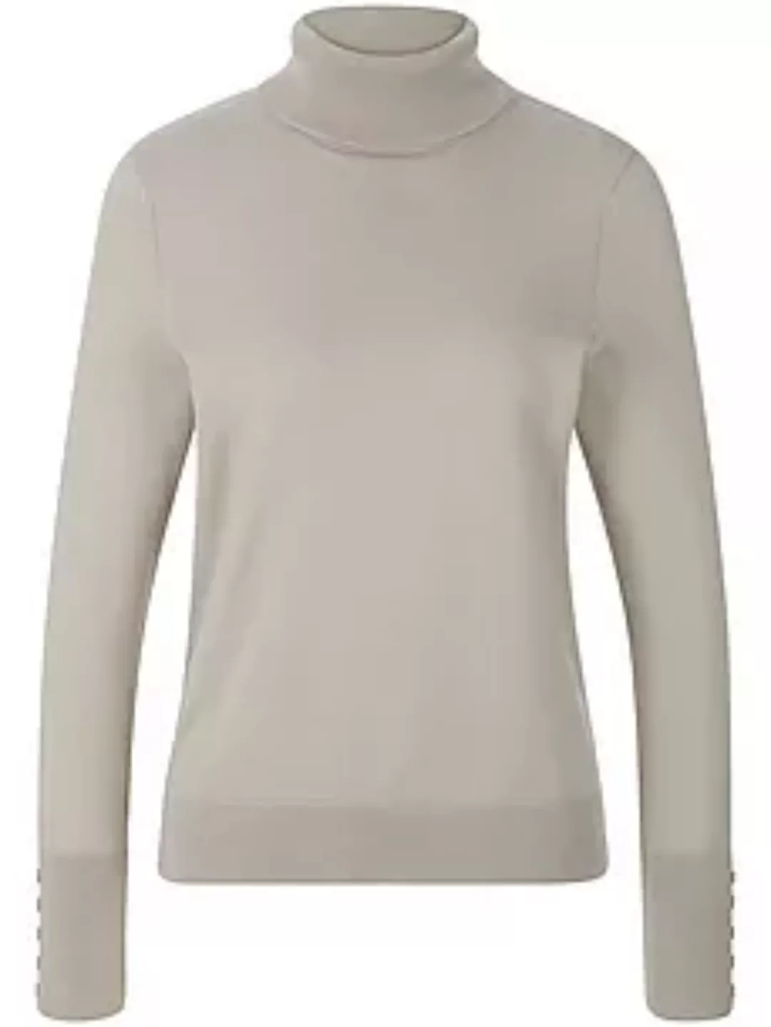 Rollkragen-Pullover aus 100% SUPIMA®-Baumwolle Peter Hahn grau günstig online kaufen