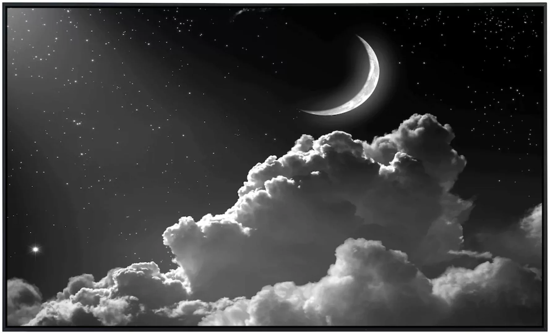 Papermoon Infrarotheizung »Nachthimmel Schwarz & Weiß« günstig online kaufen