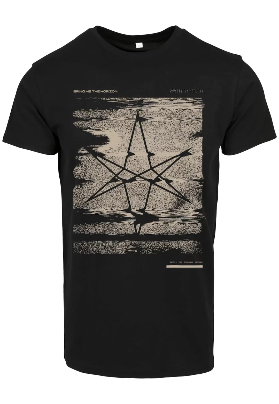 Merchcode Kurzarmshirt "Merchcode Herren Broken Xerox Hexagram - UK" günstig online kaufen