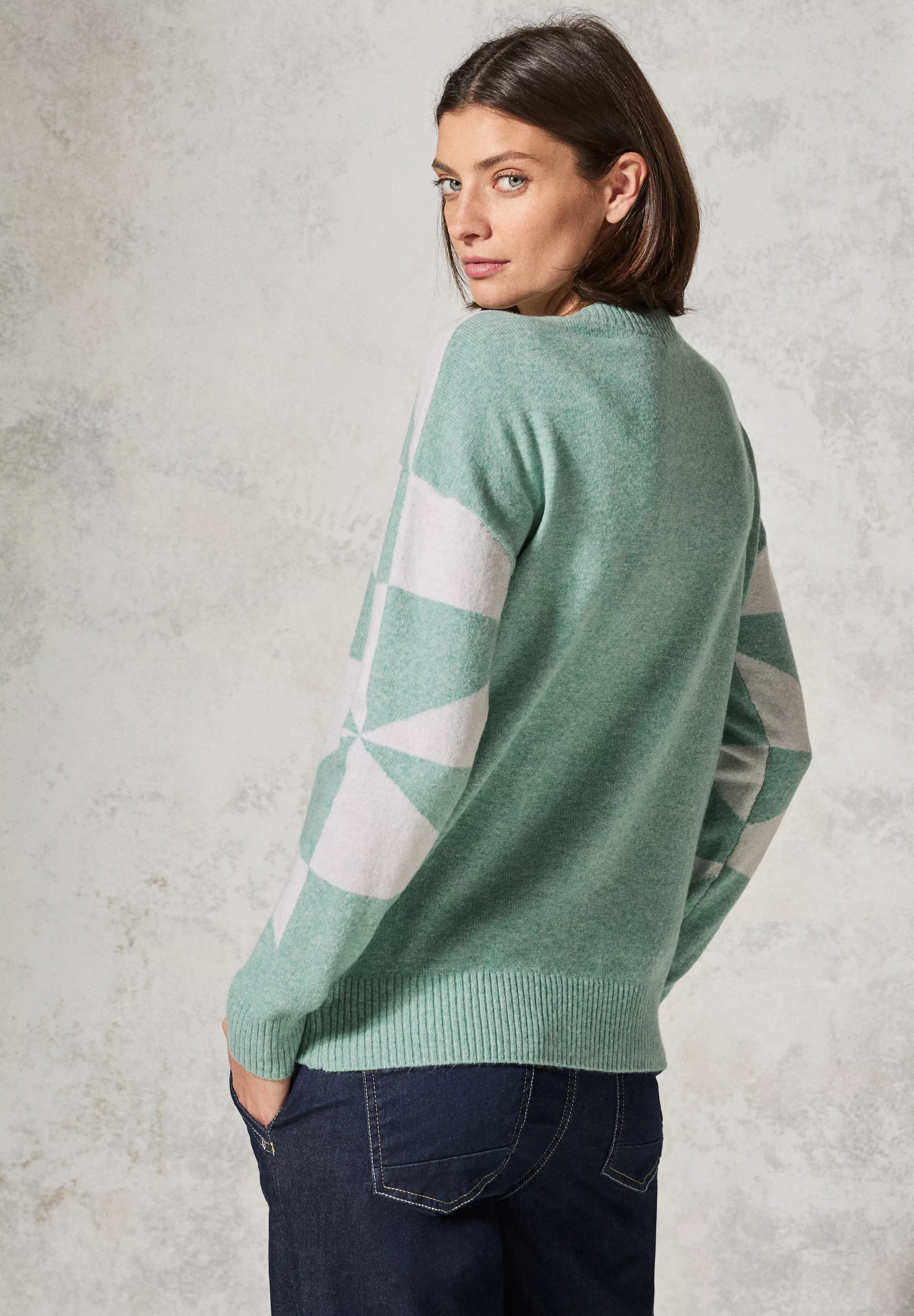 Cecil Strickpullover in Unifarbe günstig online kaufen