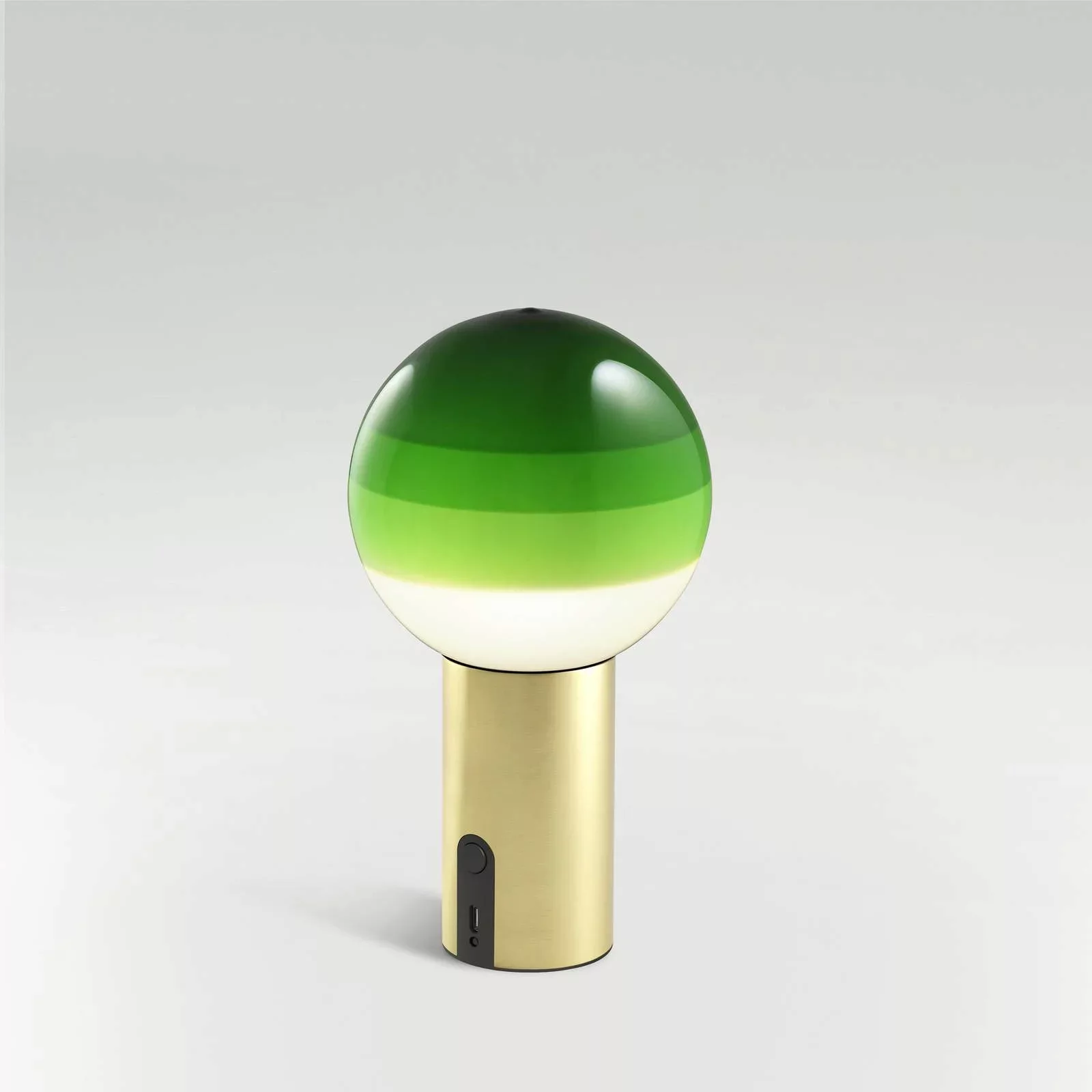 MARSET Dipping Light Akku-Tischlampe grün/messing günstig online kaufen