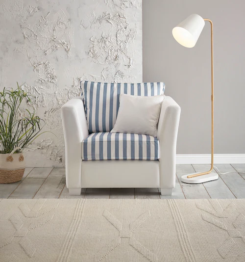 Home affaire Sessel »CALIFORNIA«, maritimer Landhausstil, Sessel mit Holzfü günstig online kaufen