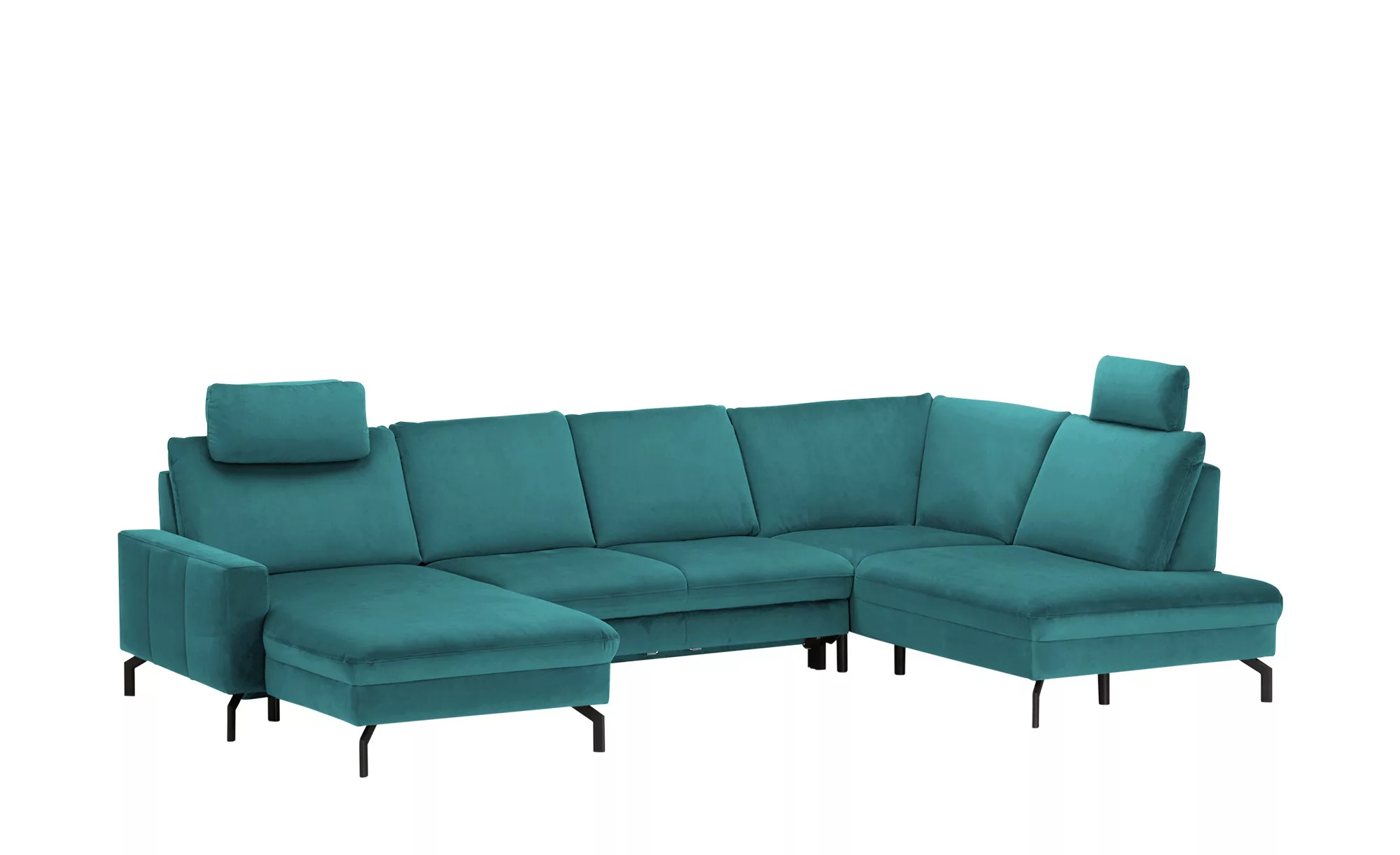 meinSofa Wohnlandschaft  Grace ¦ türkis/petrol ¦ Maße (cm): B: 332 H: 89 T: günstig online kaufen