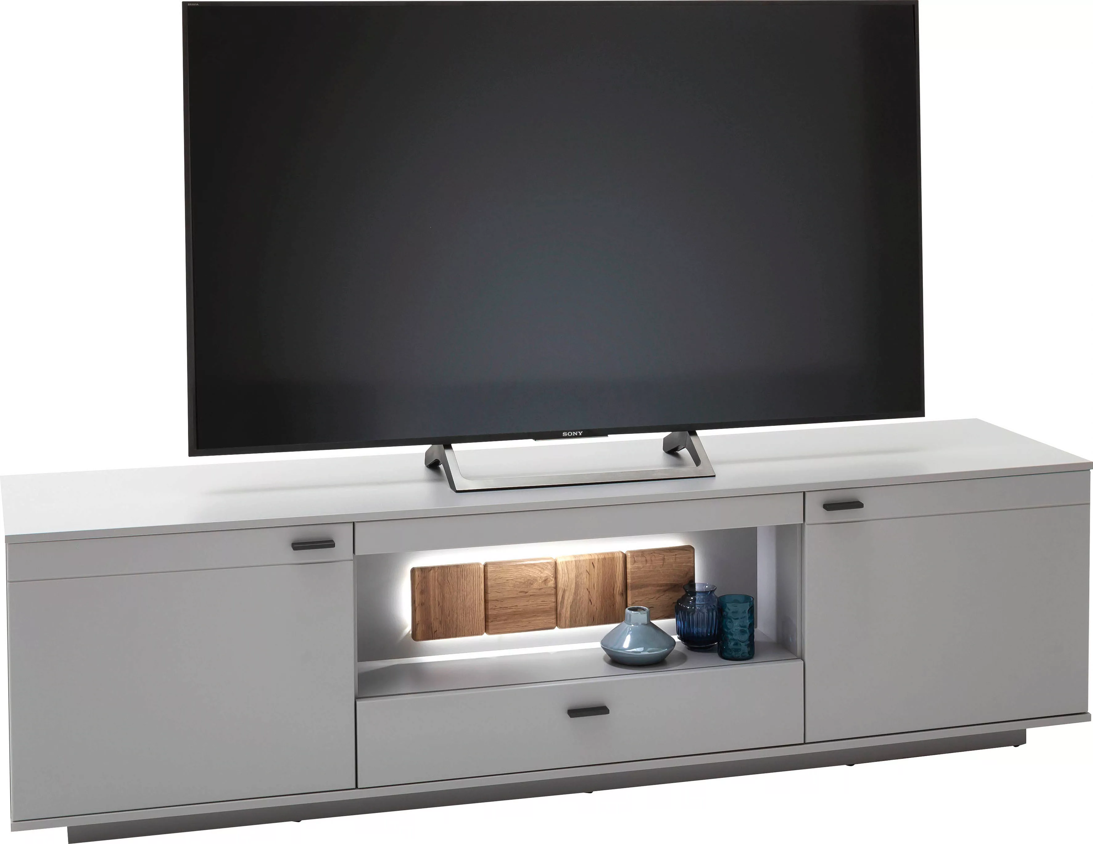 MCA furniture Lowboard "Zadar", TV Schrank für TV bis 80 Zoll, Arktis Grau, günstig online kaufen