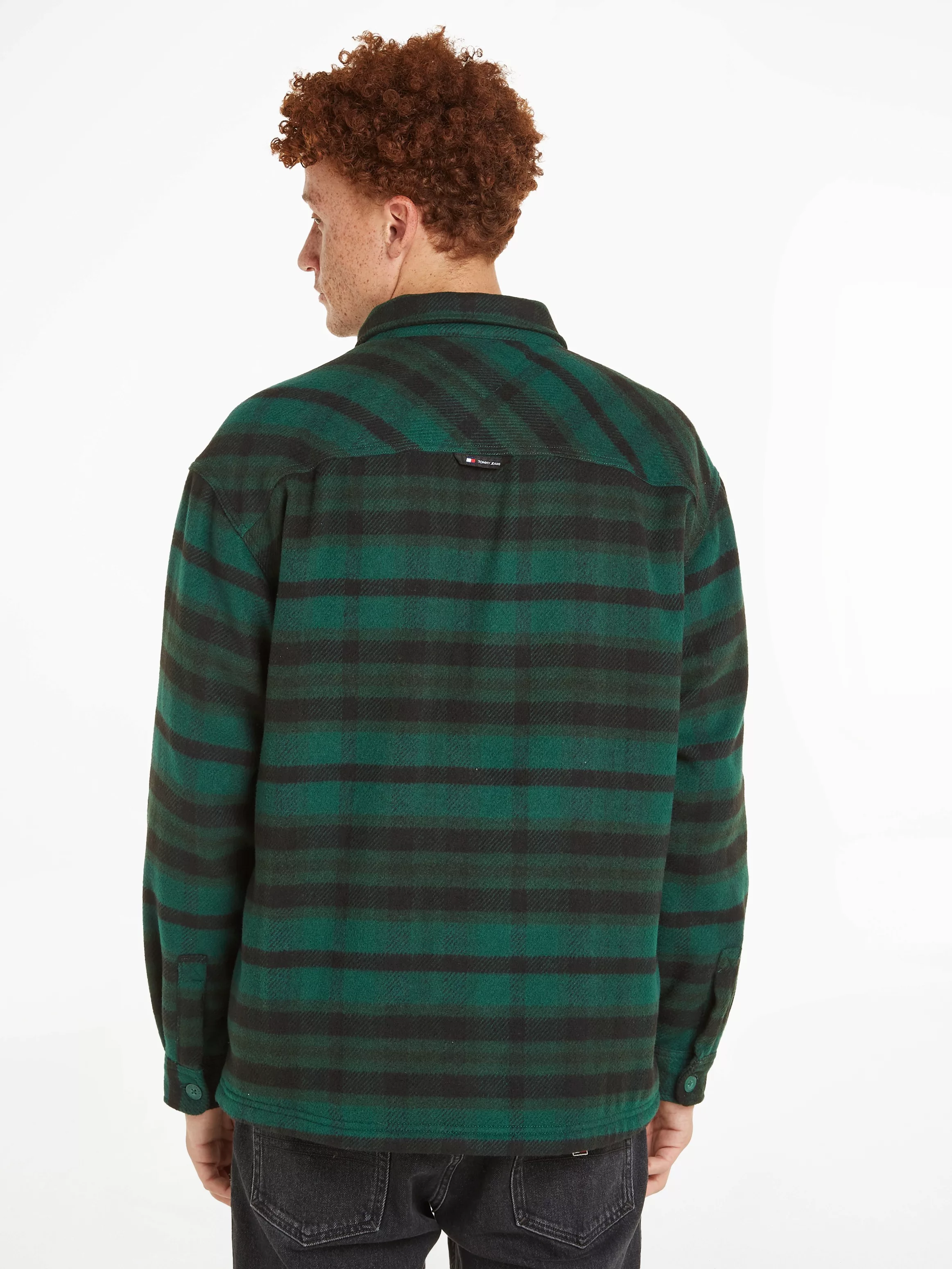 Tommy Jeans Fleecehemd "TJM FLEECE LINED CHECK SHIRT EXT", mit Streifenmust günstig online kaufen