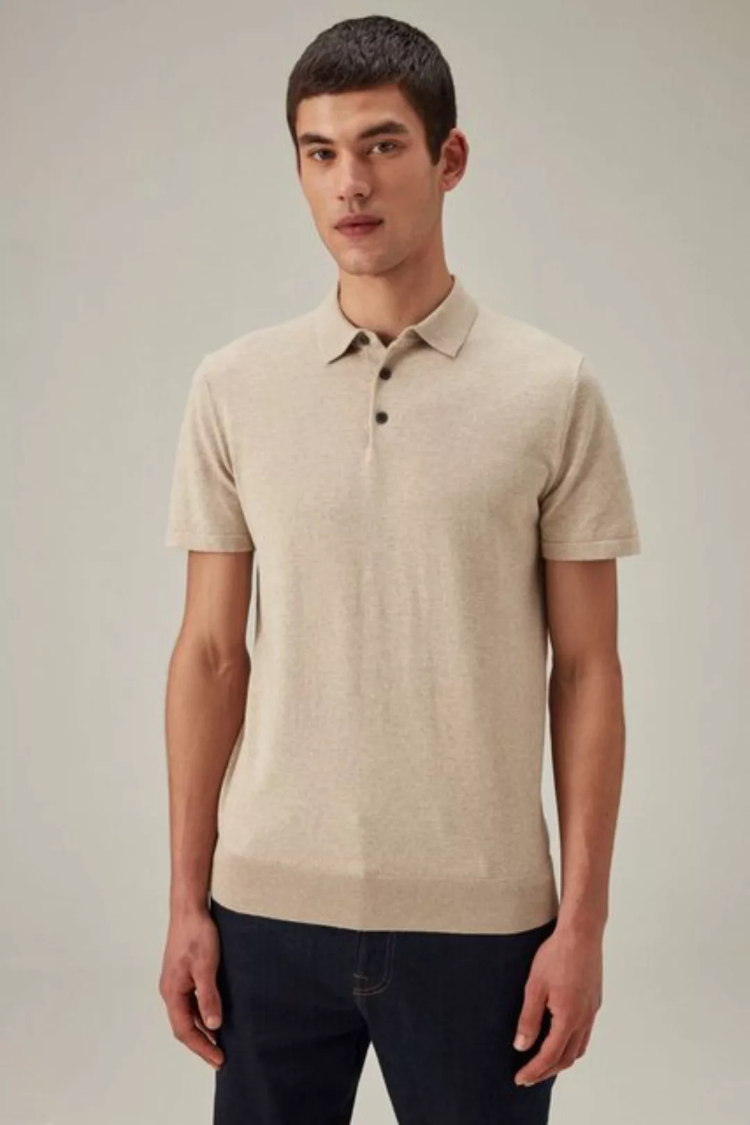 Next Poloshirt Gestrickter Slim Fit Polo-Strickpullover (1-tlg) günstig online kaufen
