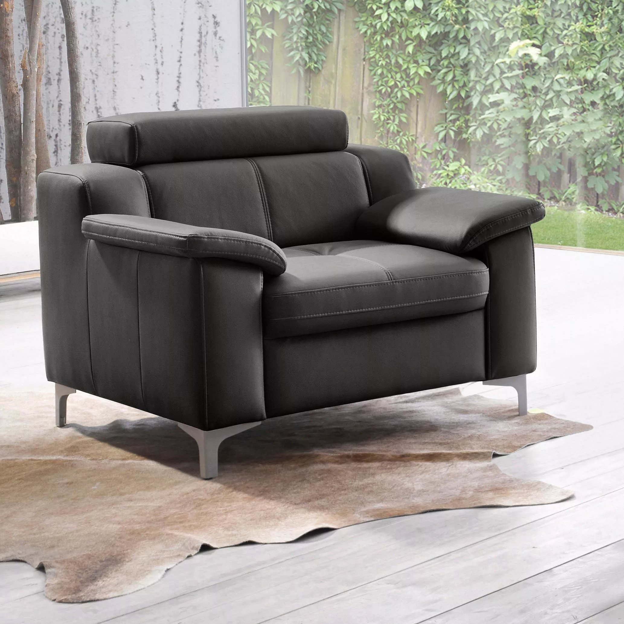 exxpo - sofa fashion Sessel »Florenz, Loungesessel, Relaxsessel mit hohem S günstig online kaufen