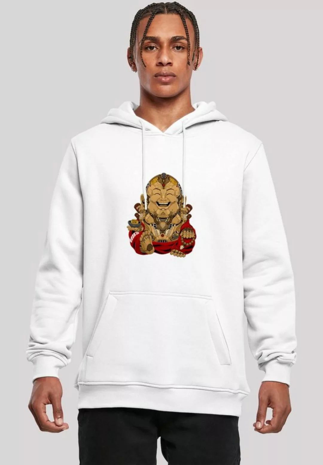 F4NT4STIC Sweatshirt "Happy Cyber Buddha", Print günstig online kaufen