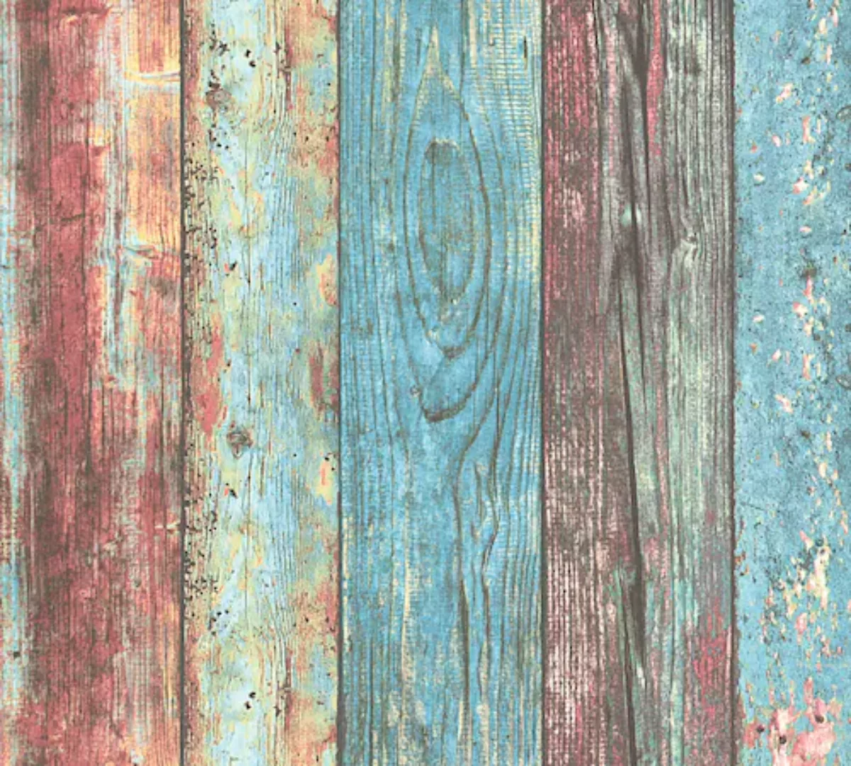 Bricoflor Selbstklebende Tapete für Küche und Wohnzimmer Landhaus Holz Tape günstig online kaufen
