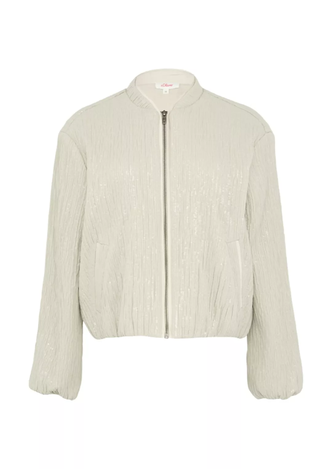 s.Oliver Jackenblazer Blouson mit Pailletten Pailletten günstig online kaufen