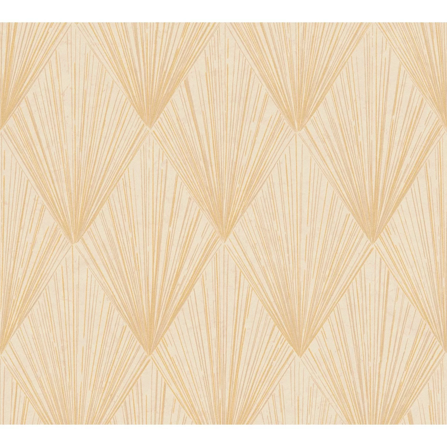 Bricoflor Art Deco Tapete Schwarz Gold Elegante Vliestapete mit Muster Der günstig online kaufen