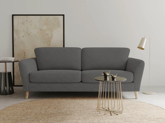 Home affaire 3-Sitzer »MARSEILLE 3er Sofa 206 cm, Cord, Flachgewebe, Strukt günstig online kaufen