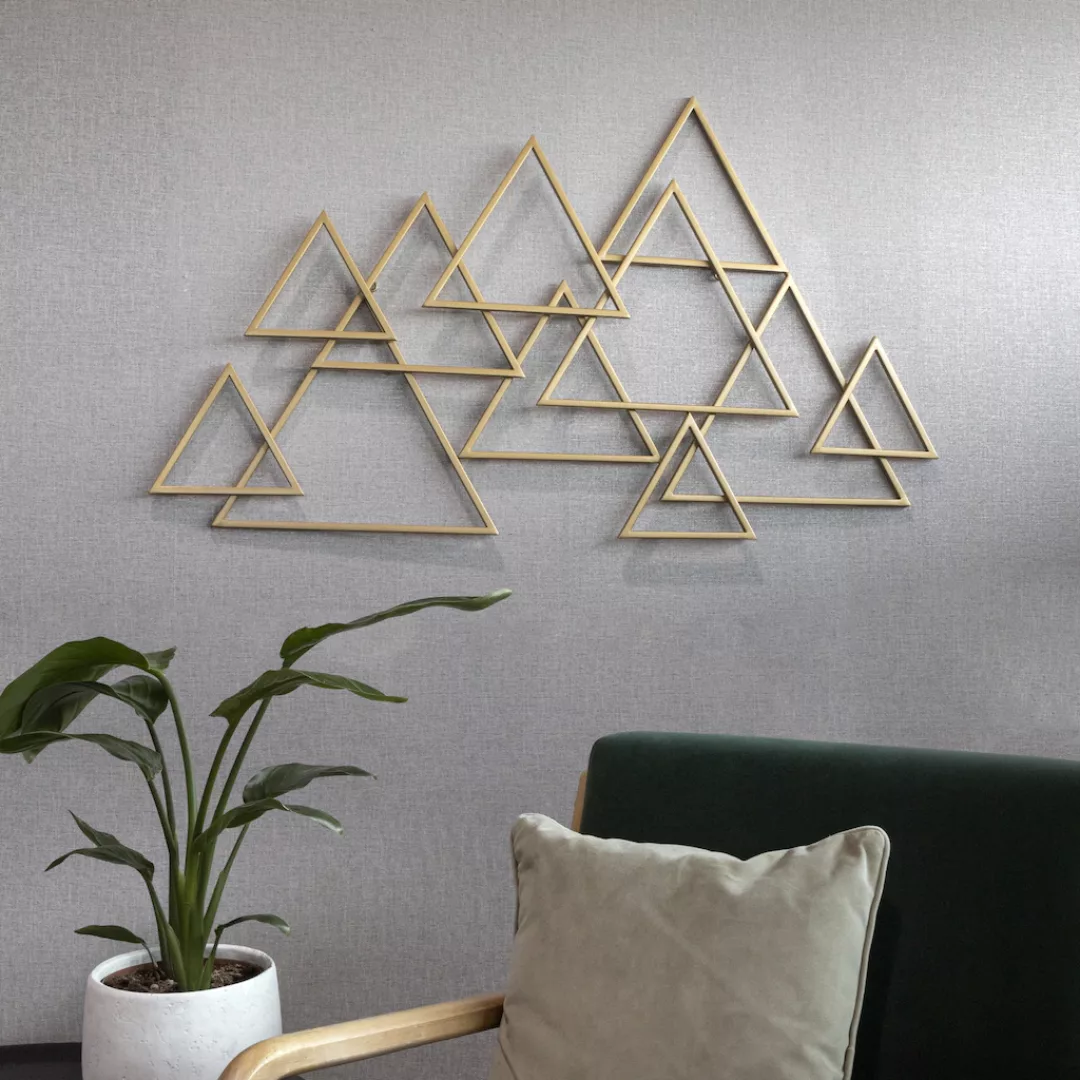 Art for the home Wandbild "Modern Geo", (1 St.), Luxus Metal Art Wanddeko günstig online kaufen