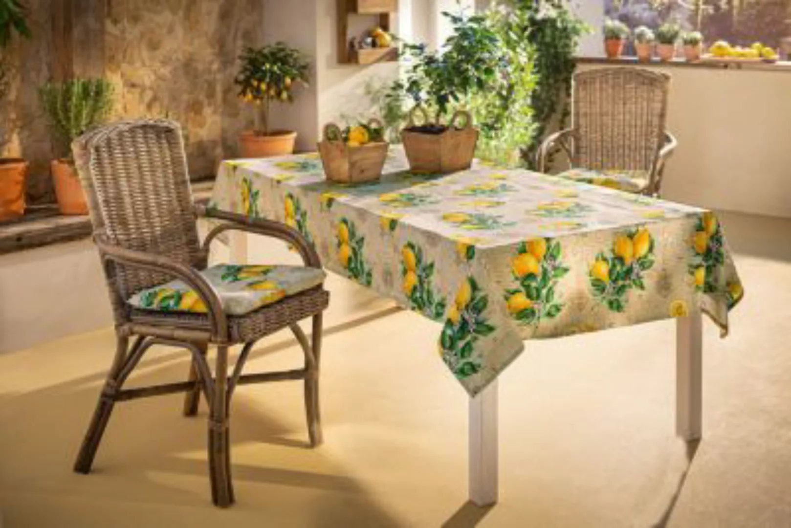 HOME Living Tischdecken Zitronen Tischdecken bunt günstig online kaufen