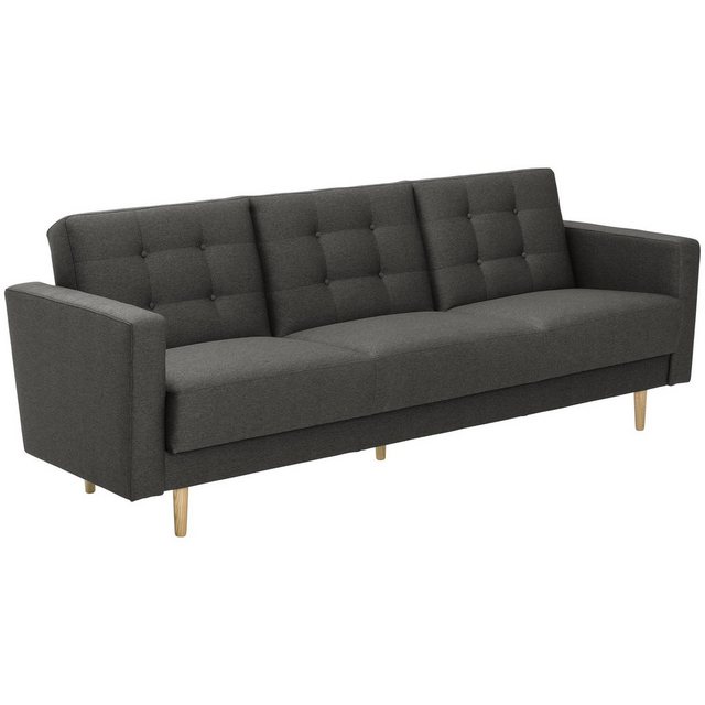 58 aufm Kessel Sofa 3-Sitzer mit Bettfunktion Kaisa Bezug Flachgewebe Esche günstig online kaufen