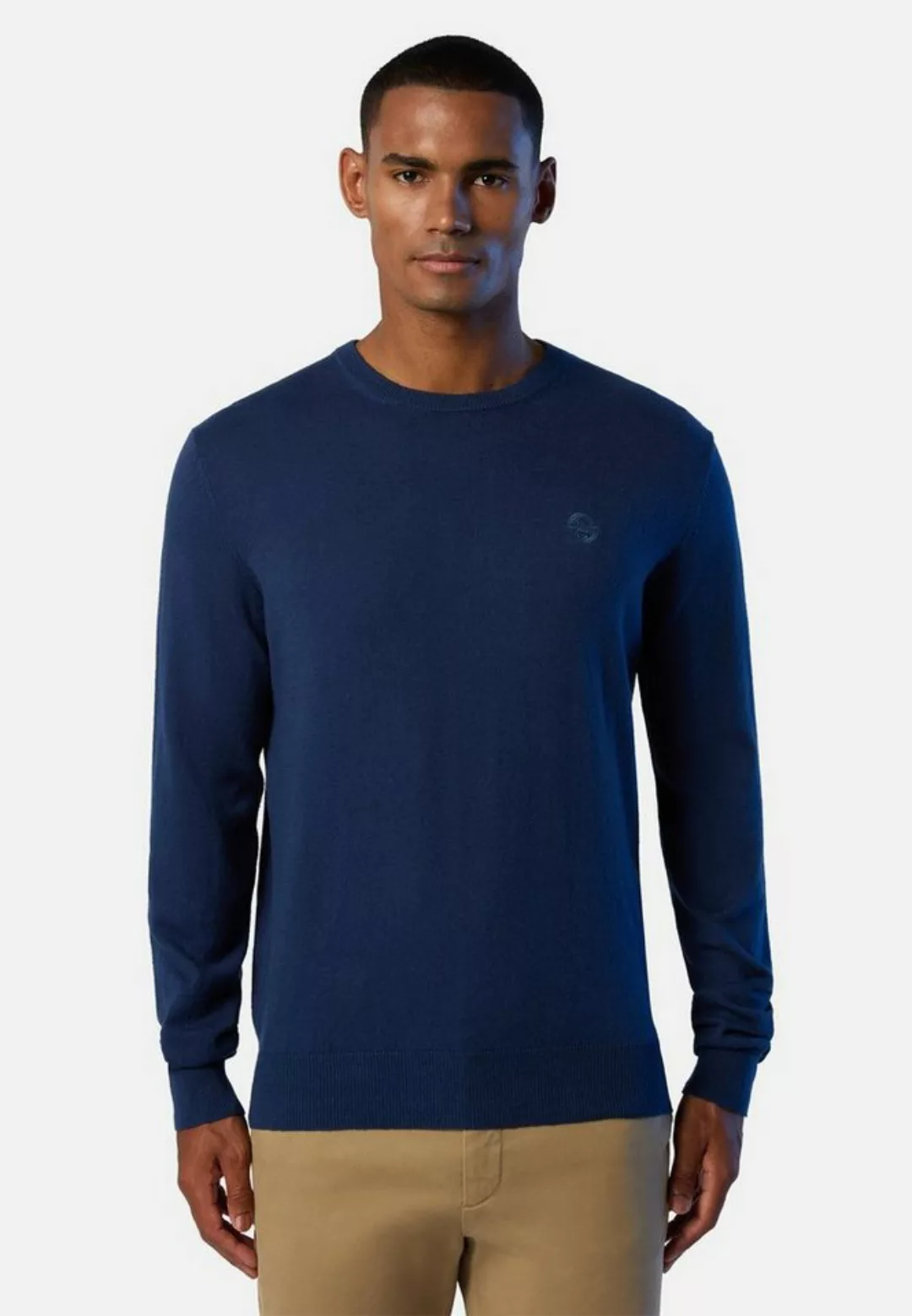 North Sails Strickpullover Pulli mit Rundhalsausschnitt und Logo Sonstiges günstig online kaufen