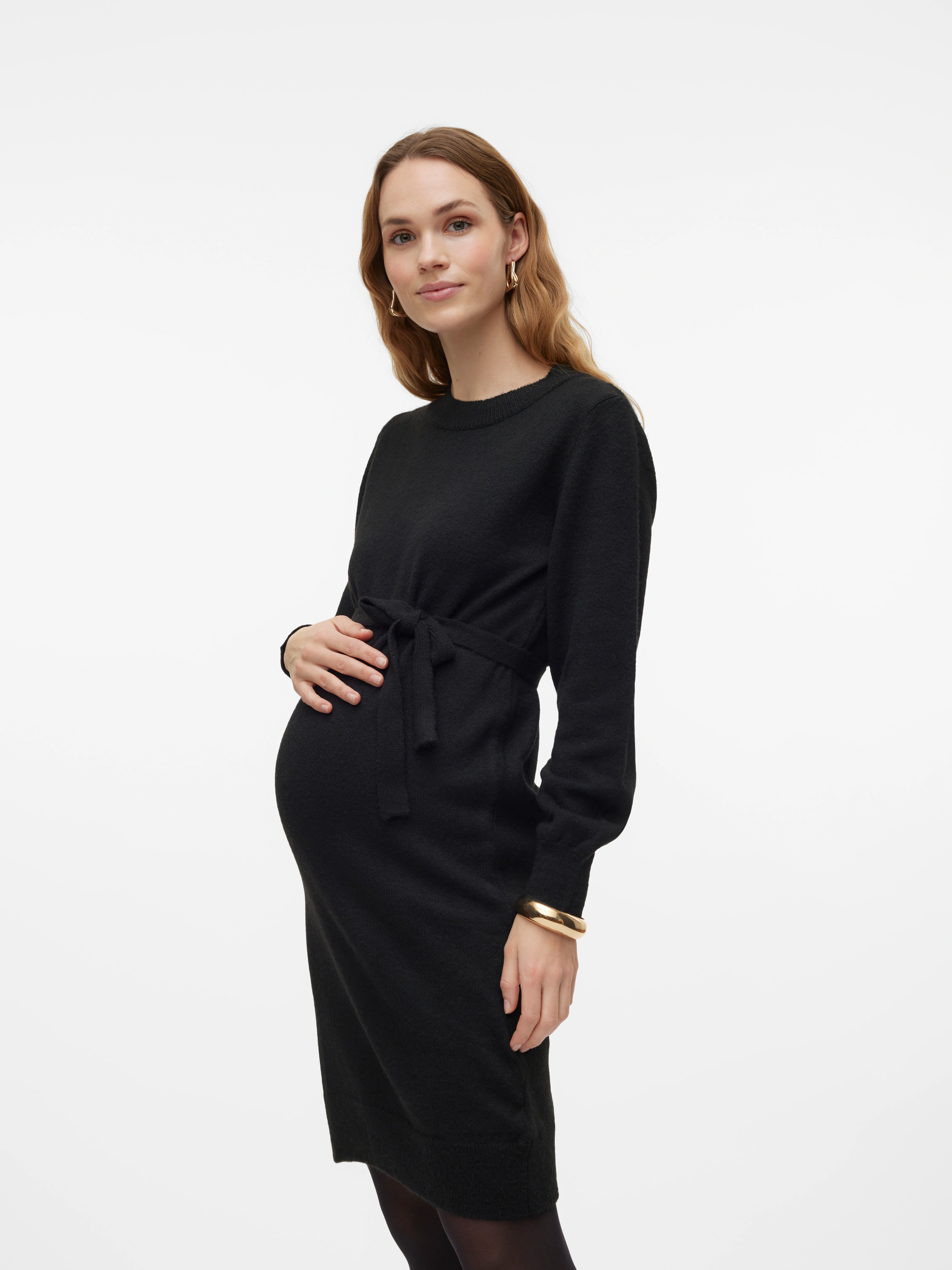 Mamalicious Umstandskleid "MLNEWANNE L/S ABK KNIT DRESS A. NOOS" günstig online kaufen