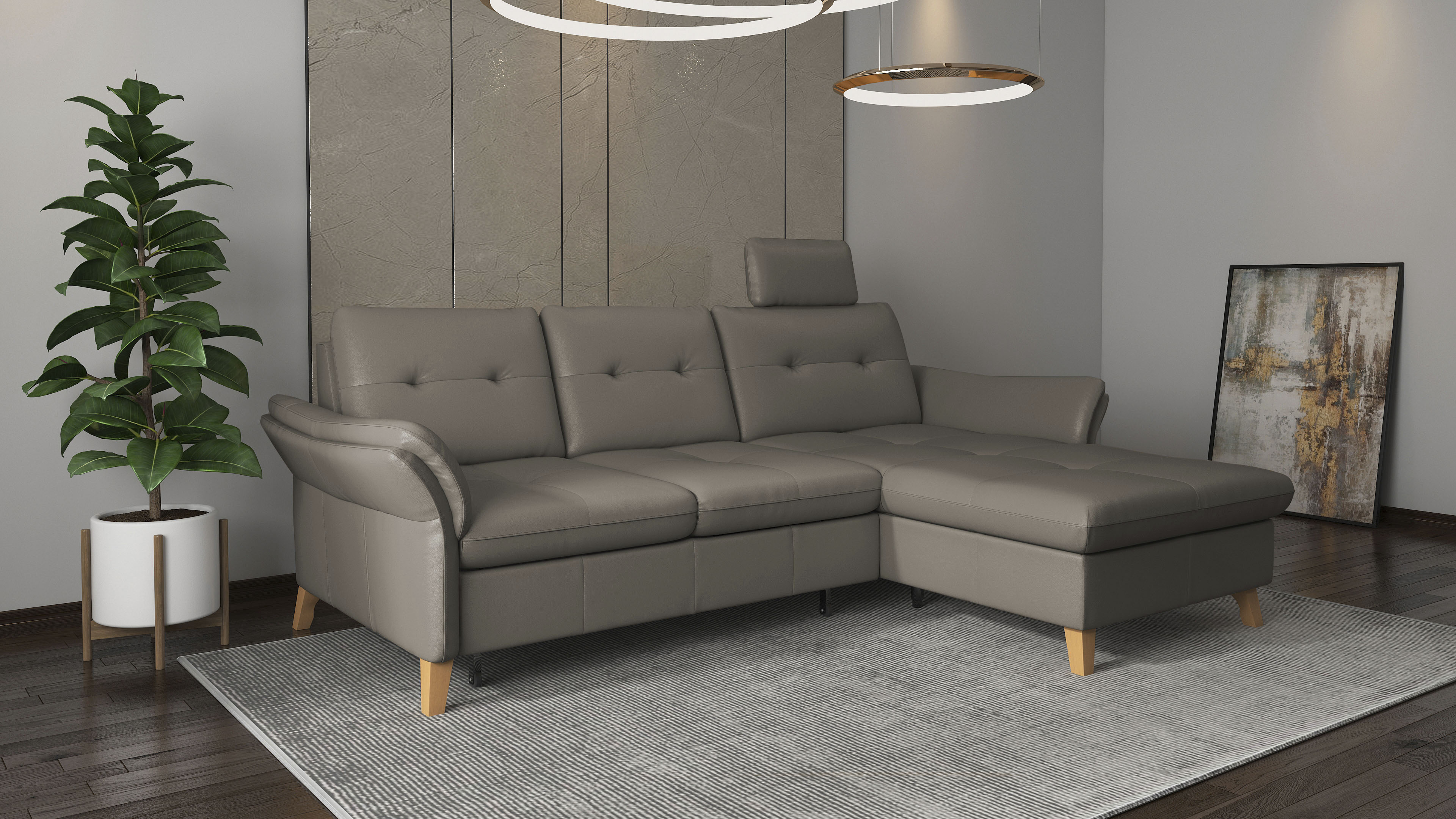 sit&more Ecksofa "Göteborg", Sitztiefenverstellung und Federkern, wahlweise günstig online kaufen