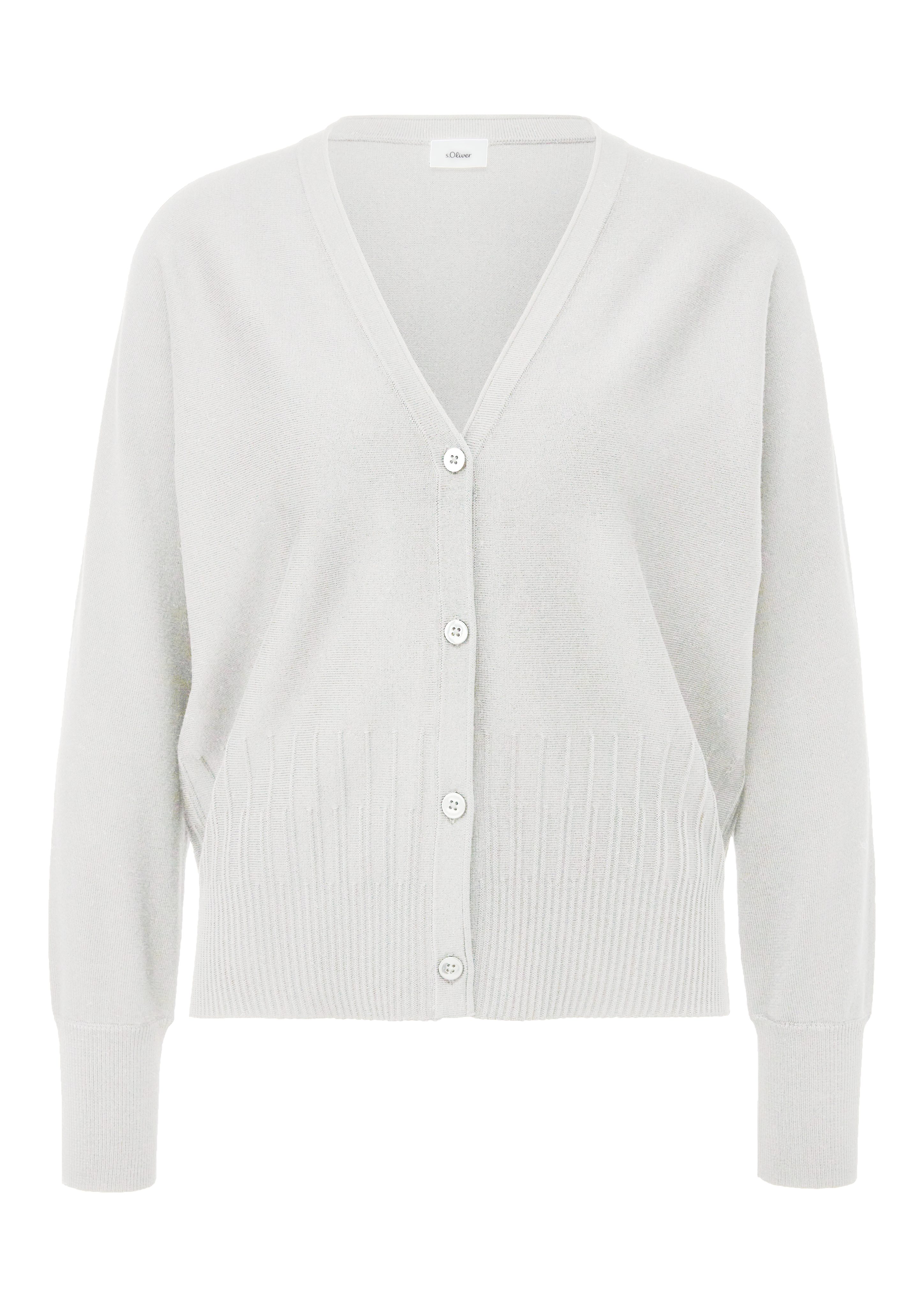 s.Oliver BLACK LABEL Strickjacke mit Strukturmuster günstig online kaufen
