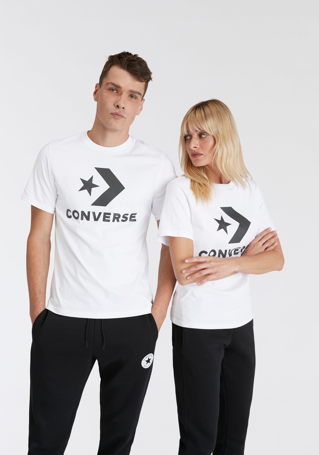 Converse T-Shirt "CONVERSE GO-TO STAR CHEVRON LOGO STANDARD-FIT T-SHIRT", U günstig online kaufen