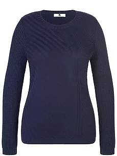 Rundhals-Pullover Anna Aura blau günstig online kaufen