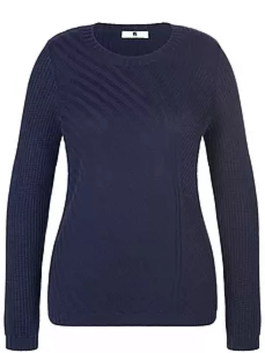 Rundhals-Pullover Anna Aura blau günstig online kaufen