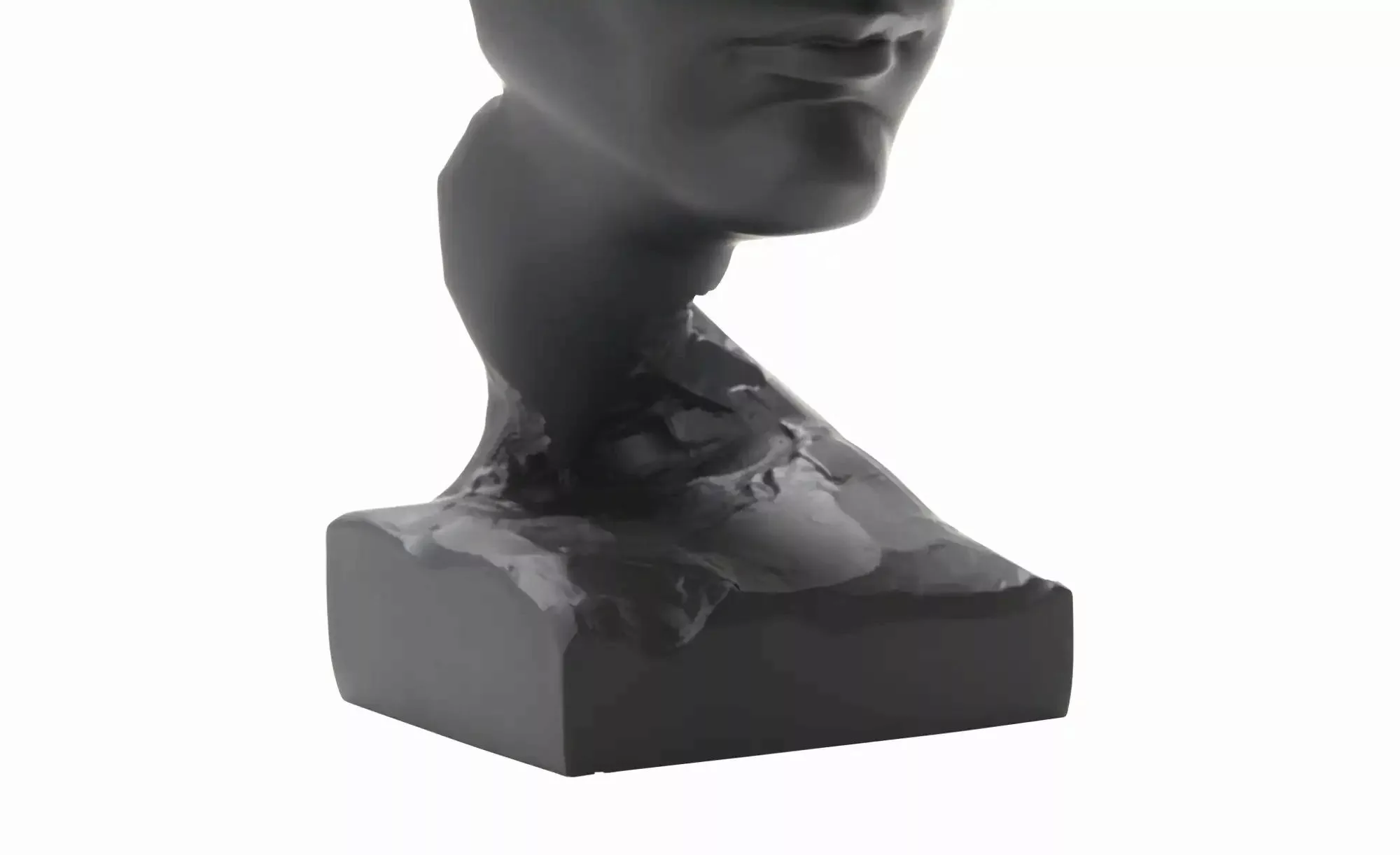 HOME STORY Deko Skulptur Gesicht   ¦ schwarz ¦ Polyresin (Kunstharz) ¦ Maße günstig online kaufen