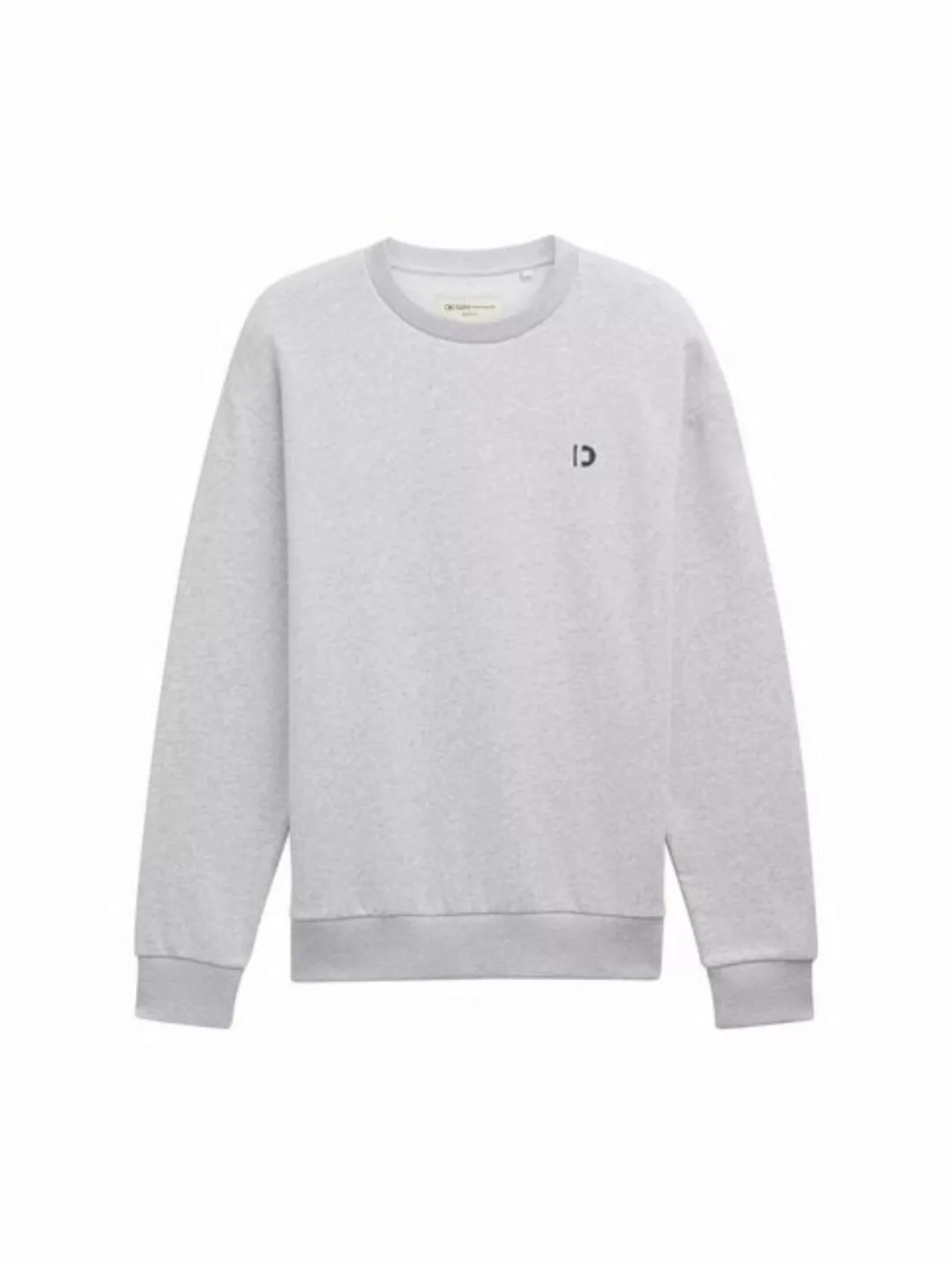 TOM TAILOR Denim Sweatshirt Basic Sweatshirt mit Logo Print günstig online kaufen