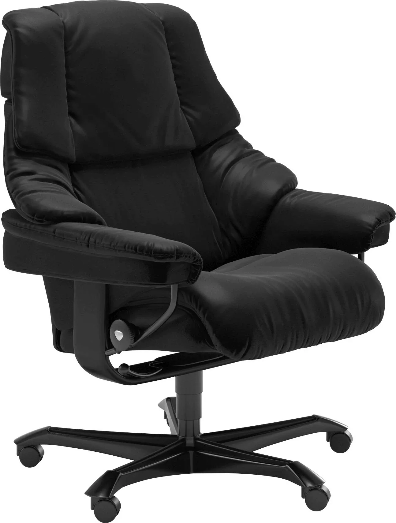 Stressless Relaxsessel "Reno", mit Home Office Base, Größe M, Gestell Schwa günstig online kaufen