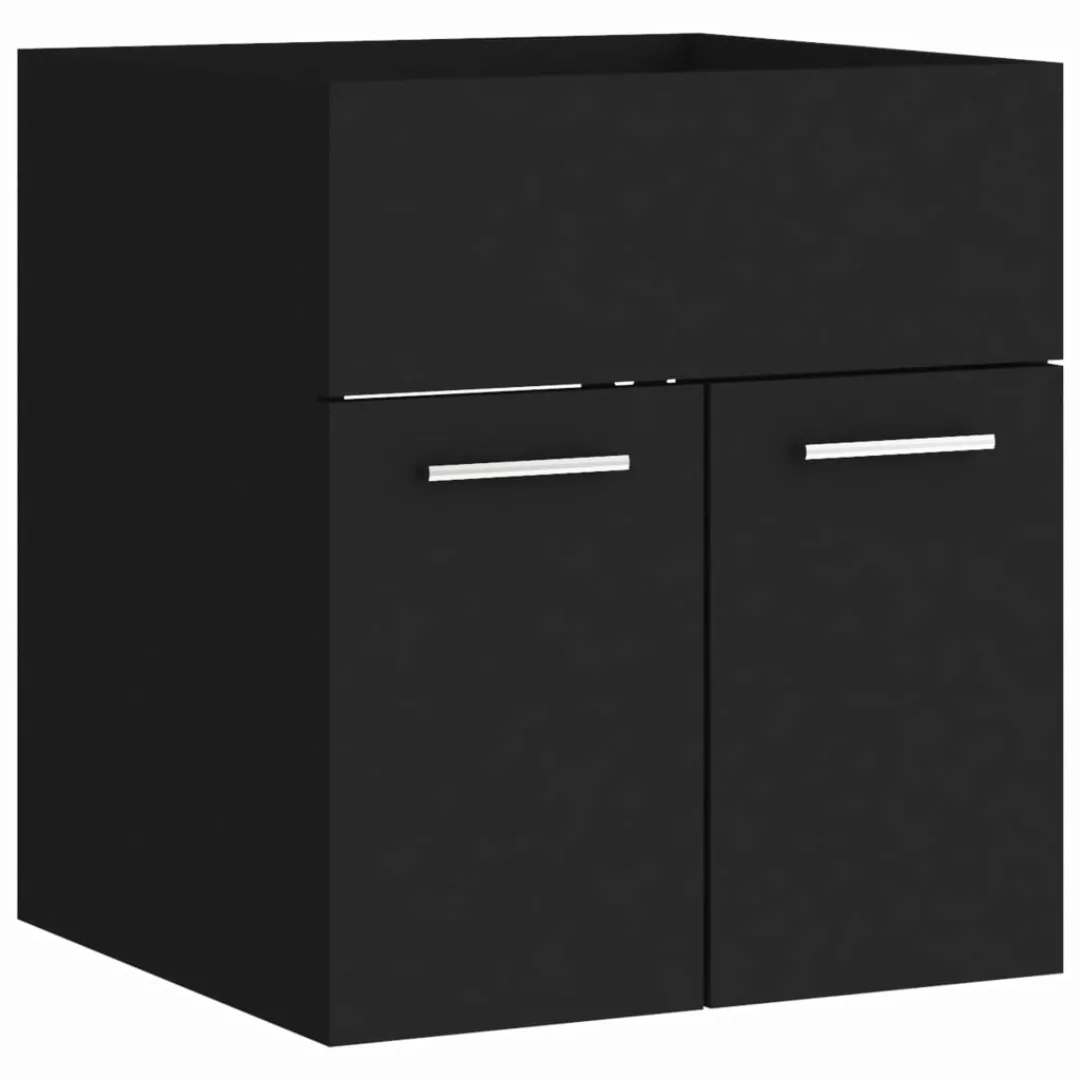 Waschbeckenunterschrank Schwarz 41x38,5x46 Cm Spanplatte günstig online kaufen