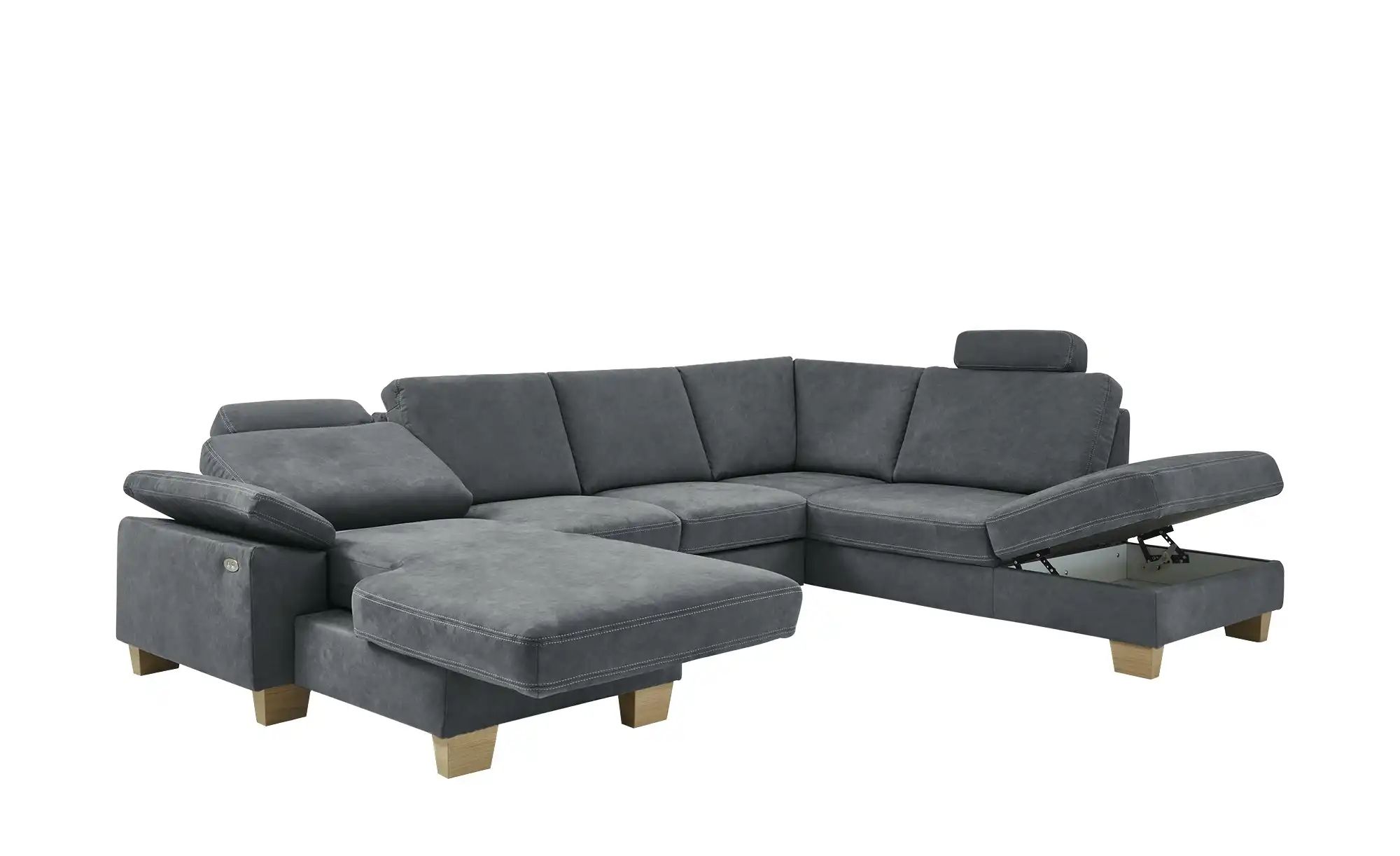 meinSofa Wohnlandschaft  Samu ¦ grau ¦ Maße (cm): B: 316 H: 90 T: 235 Polst günstig online kaufen