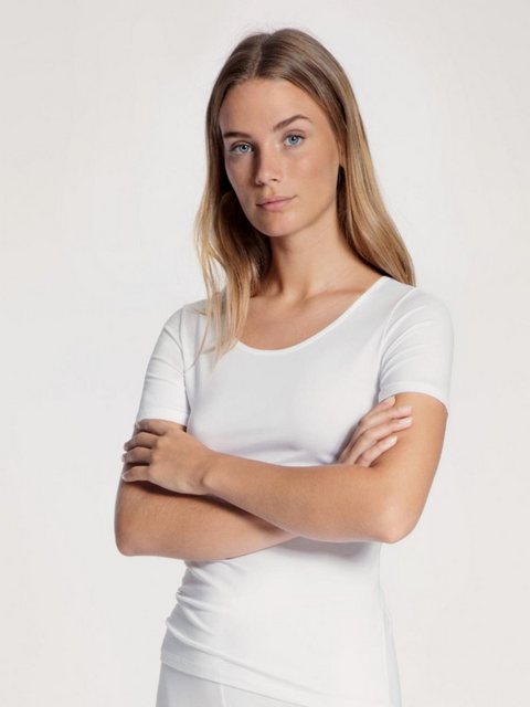 CALIDA T-Shirt DAMEN Top kurzarm, weiss günstig online kaufen