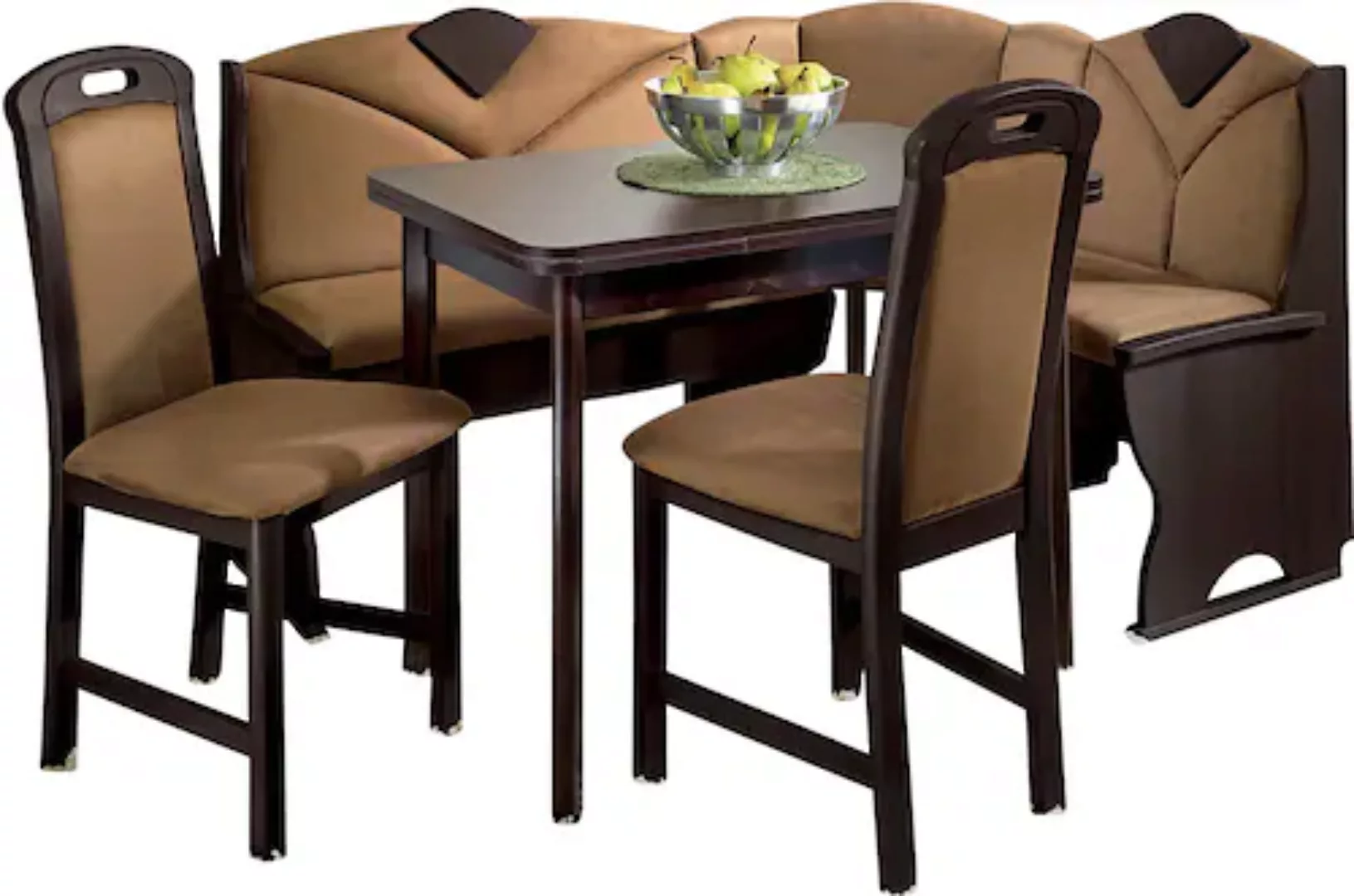 Home affaire Eckbankgruppe, (Set, 4 tlg.), ca. 121/121 cm günstig online kaufen