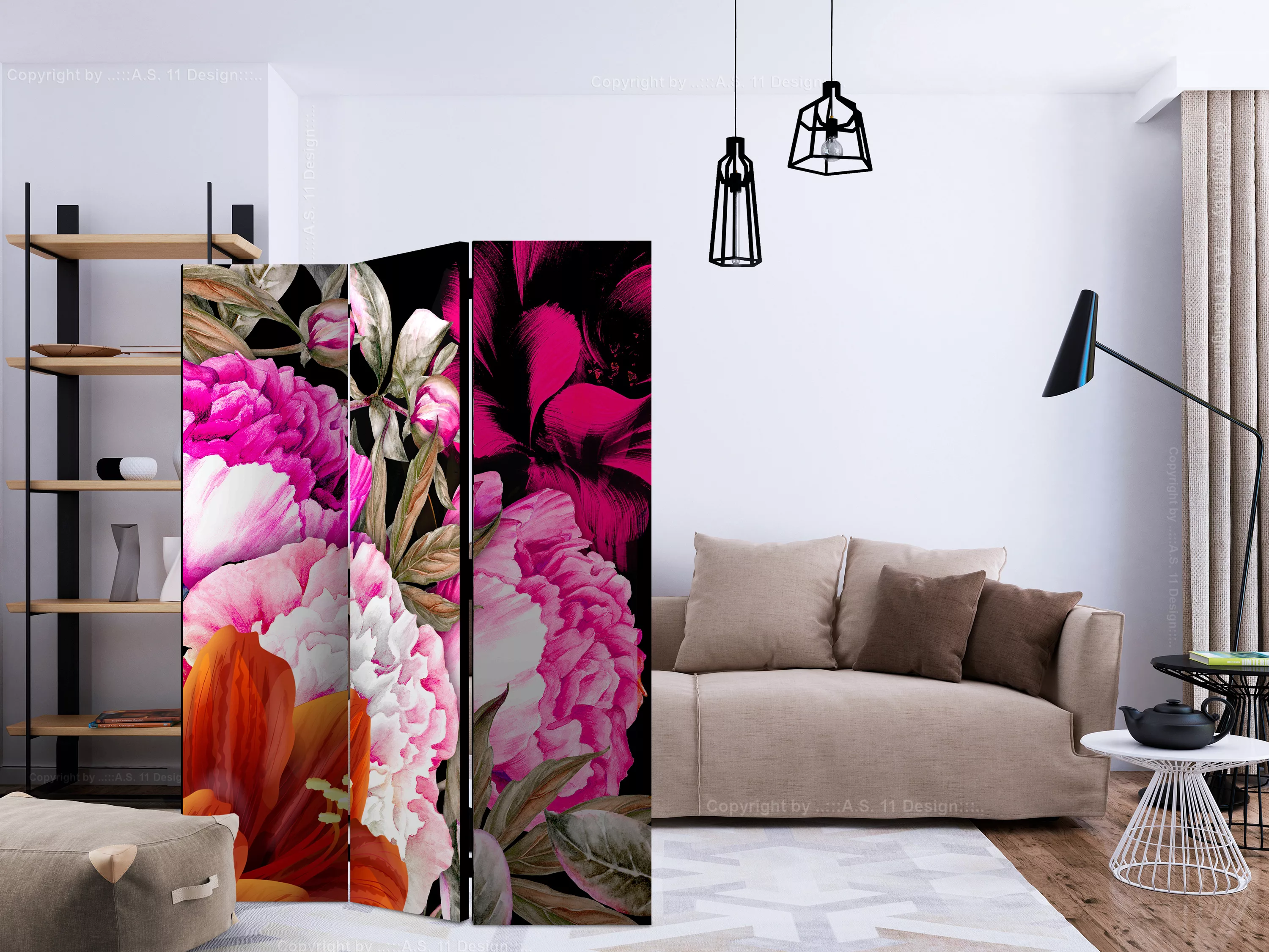 3-teiliges Paravent - Lush Summer [room Dividers] günstig online kaufen