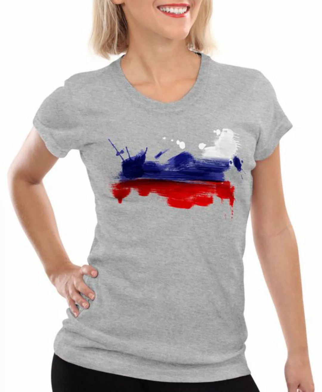 style3 T-Shirt Flagge Russland Fußball Sport Russia WM EM Fahne günstig online kaufen