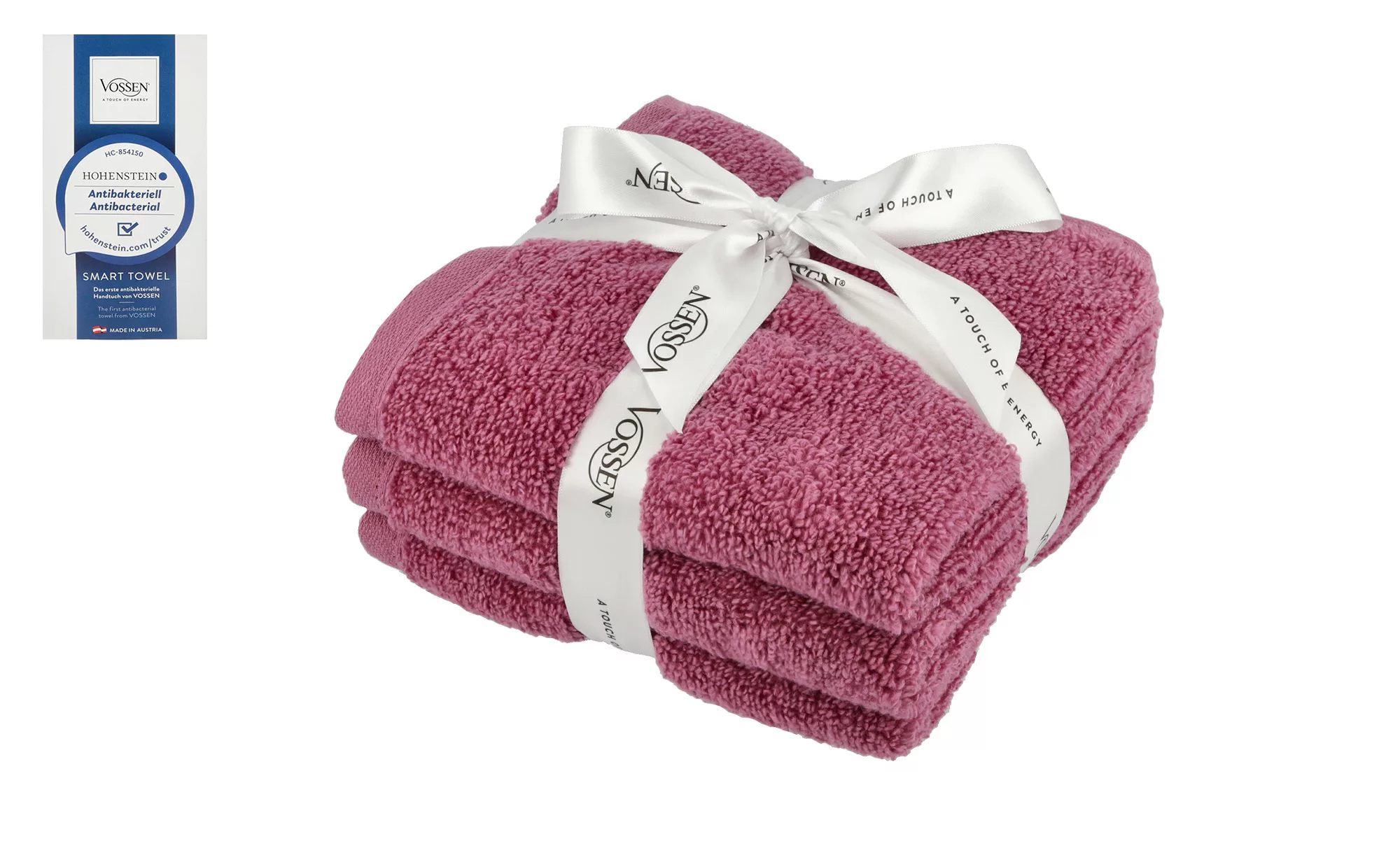 VOSSEN Gästetuch, 3er-Set  Smart Towel - lila/violett - 100% Baumwolle, Bau günstig online kaufen