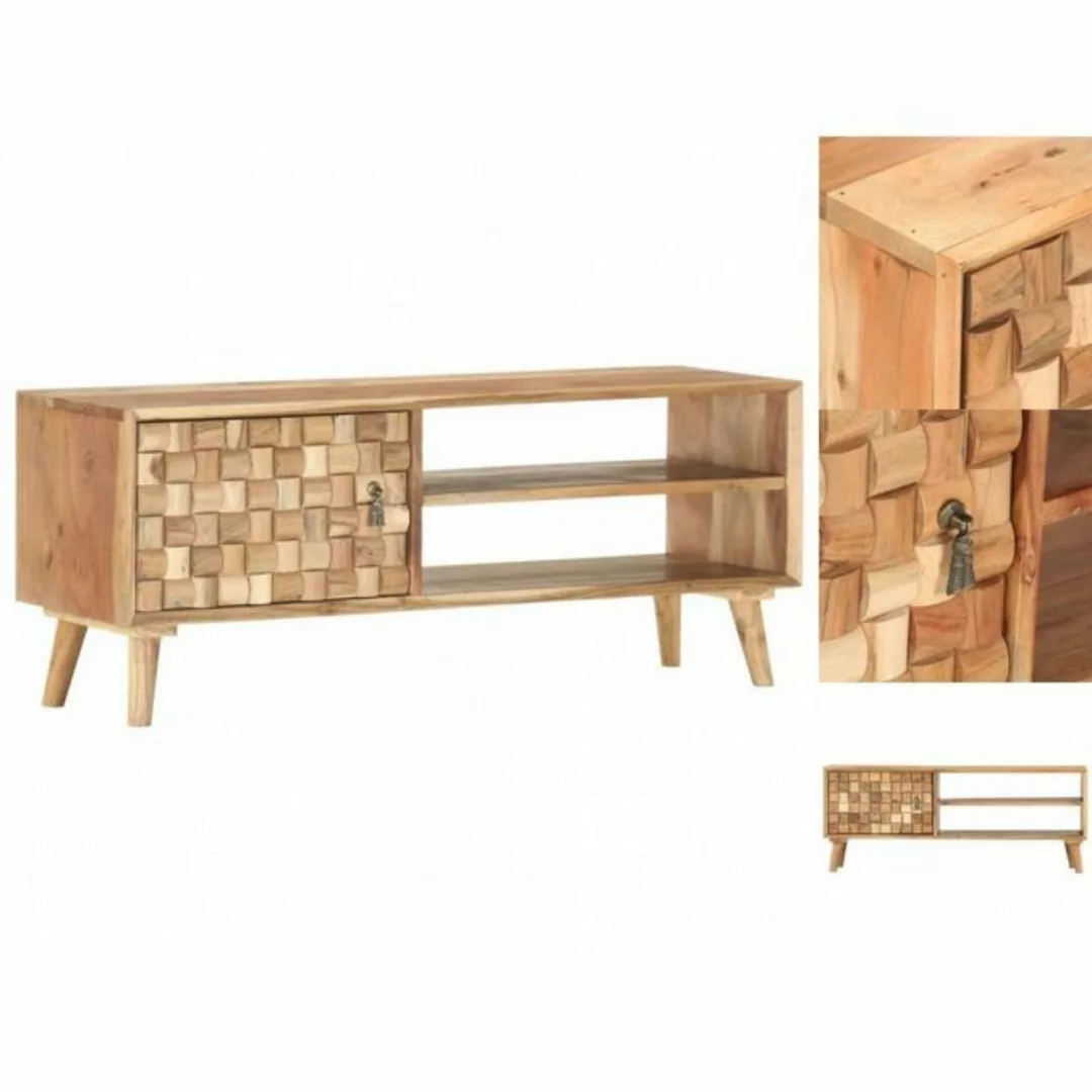 Tv-schrank 100x35x40 Cm Massivholz Akazie günstig online kaufen