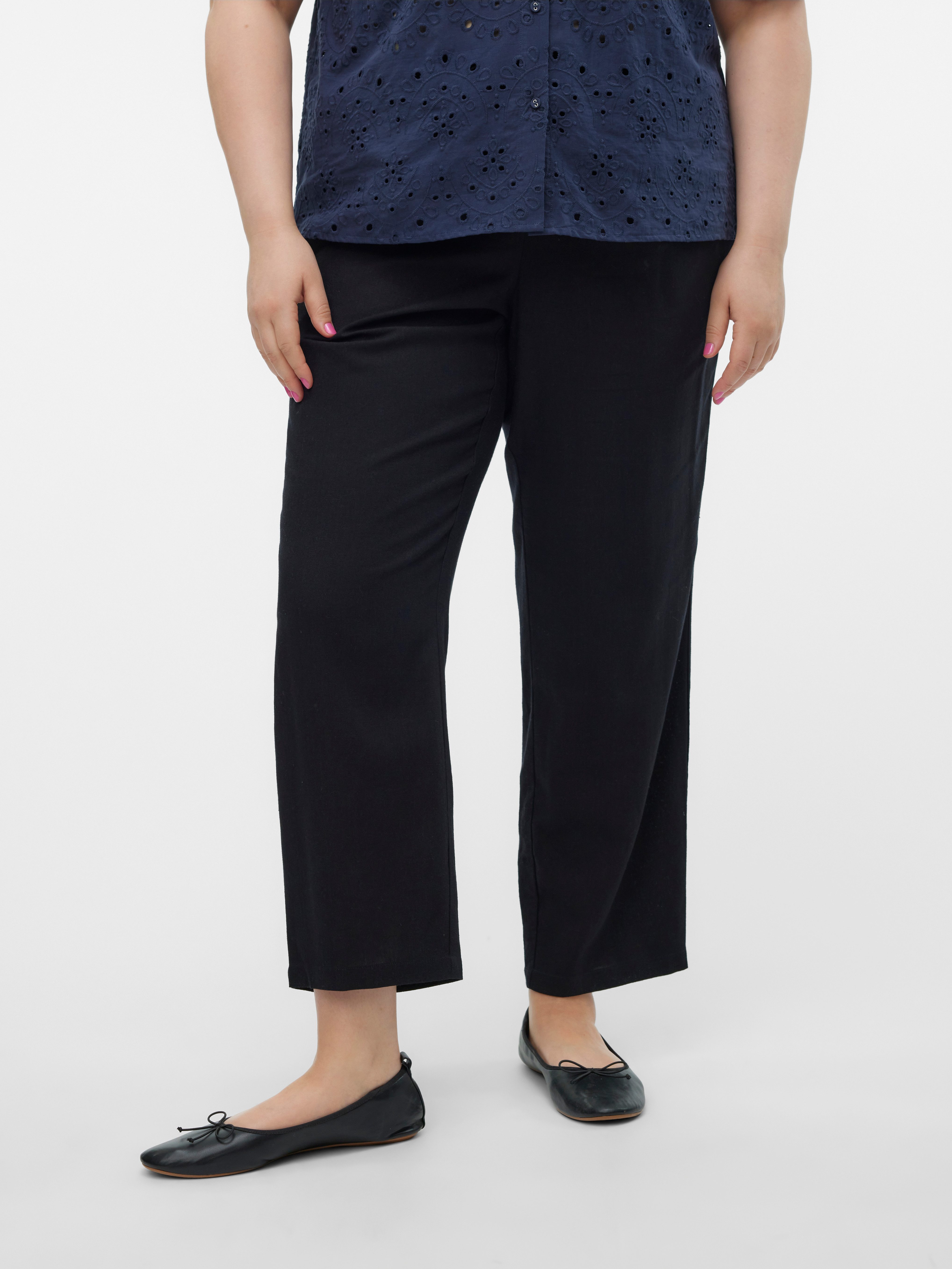 Vero Moda Curve Schlupfhose "VMJESMILO ANKLE PANTS WVN GA NOOS CUR", Sommer günstig online kaufen