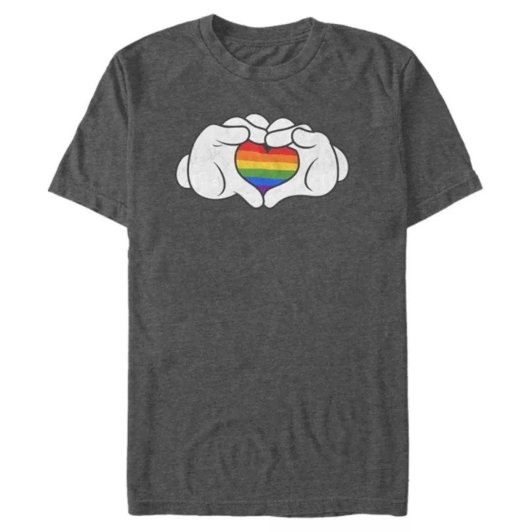 Disney - Micky Maus - Micky Maus Rainbow Love - Männer T-Shirt günstig online kaufen