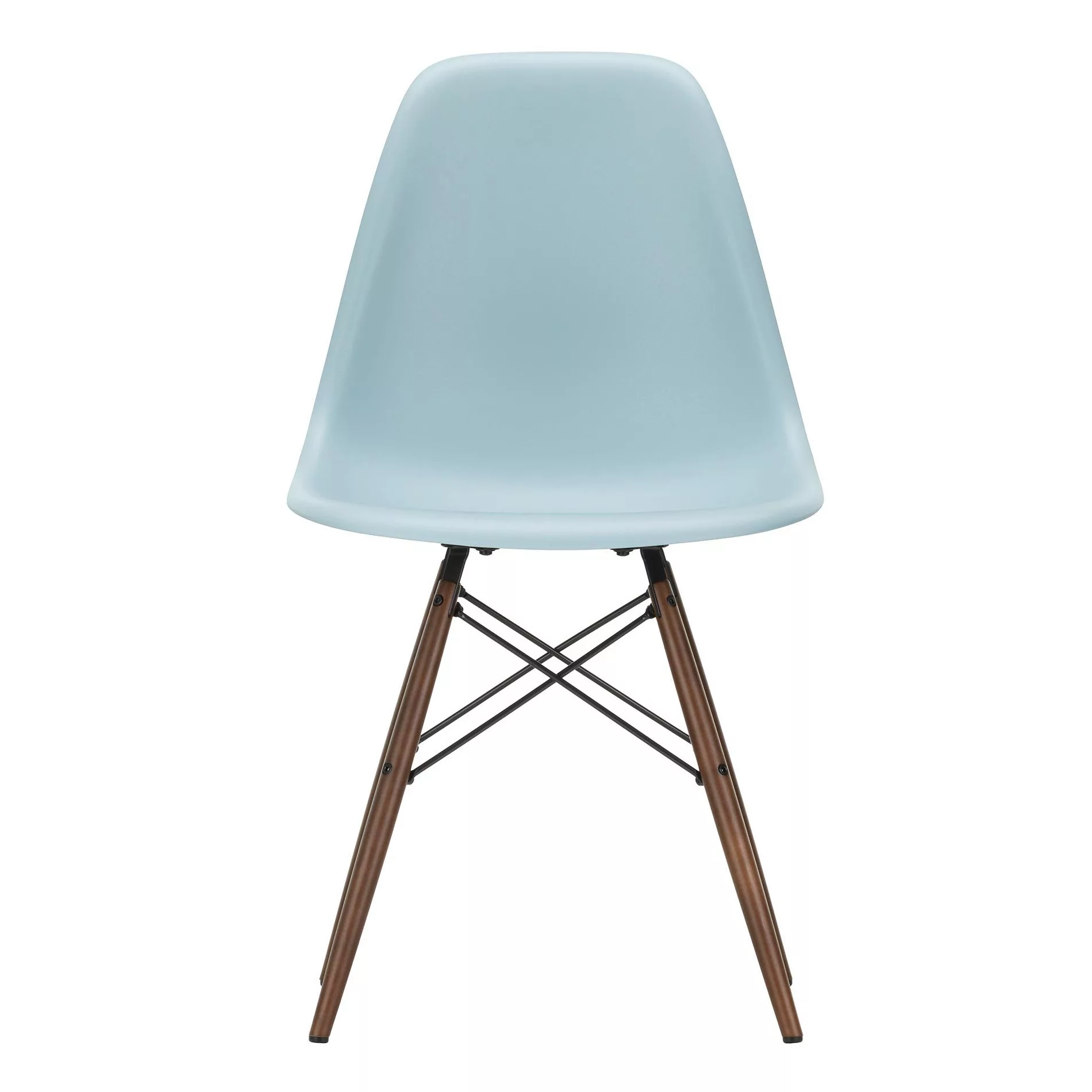 Vitra - Eames Plastic Side Chair DSW Gestell Ahorn dunkel - eisgrau/Sitzsch günstig online kaufen
