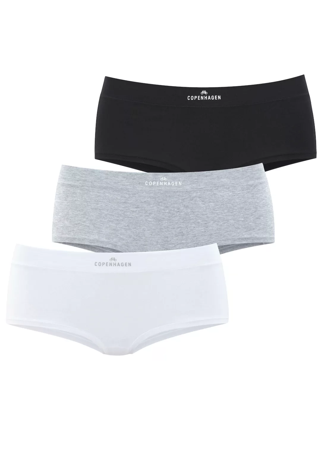 Copenhagen Studios Panty "mit Logodruck am Bund", (3er-Pack), aus softer Bi günstig online kaufen