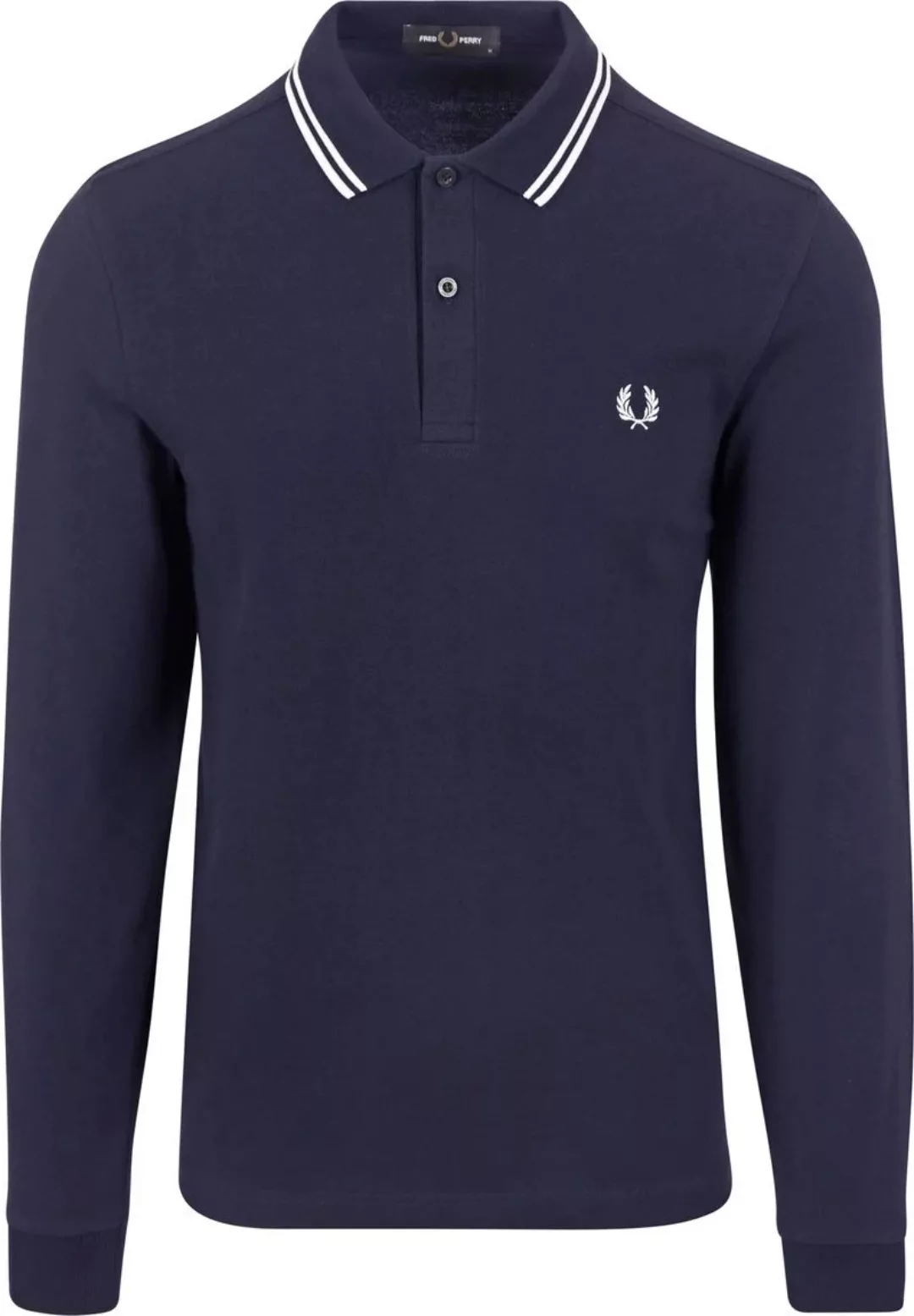 Fred Perry Langarm-Poloshirt Navy 238 - Größe XL günstig online kaufen