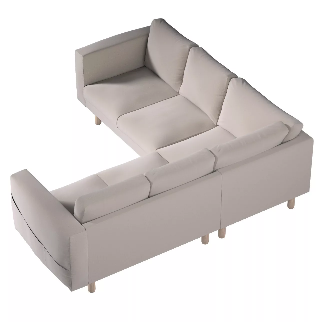 Bezug für Norsborg 4-Sitzer Ecksofa, beige, Norsborg 4-Sitzer Ecksofabezug, günstig online kaufen