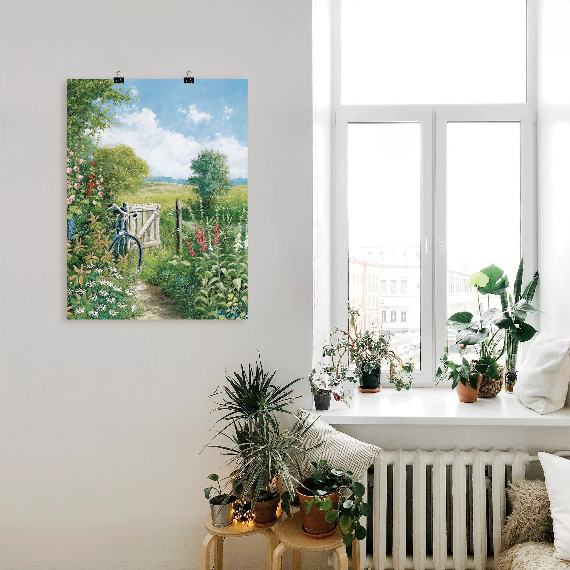 Artland Wandbild "Endloses Ziel", Garten, (1 St.), als Leinwandbild, Poster günstig online kaufen